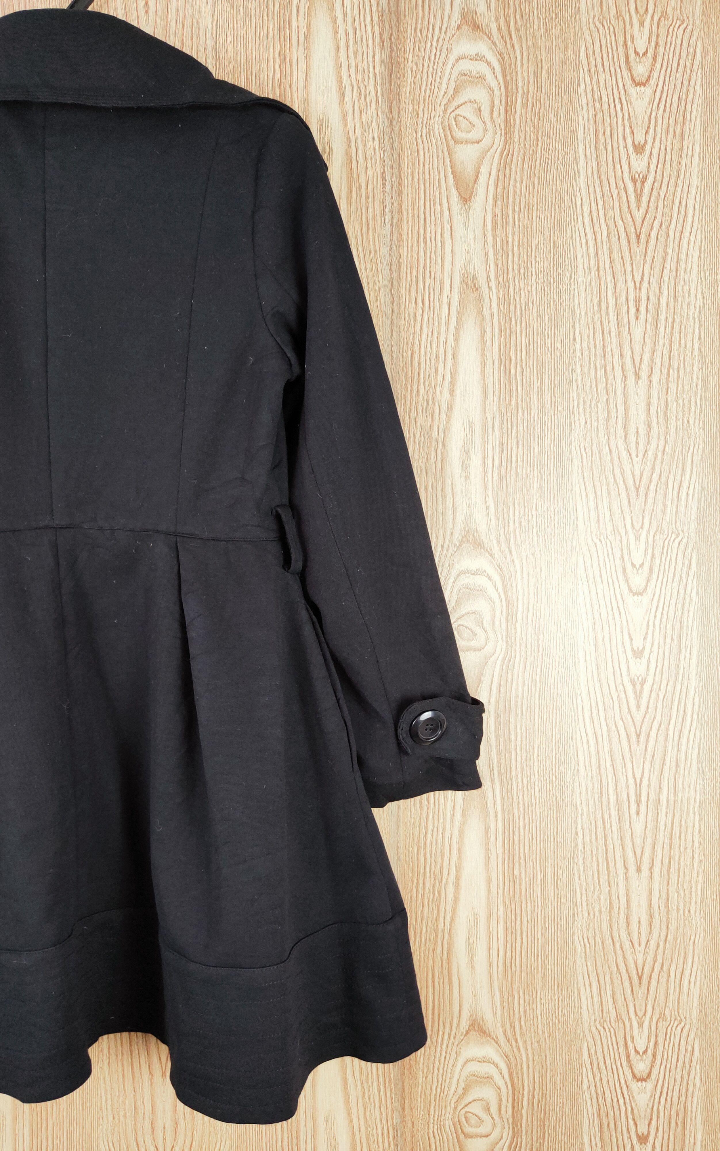 Japanese Brand × Vintage Crazy Angel Black Skirt Coats (Winter Comfortable design) Size L / US 10 / IT 46 - 10 Thumbnail