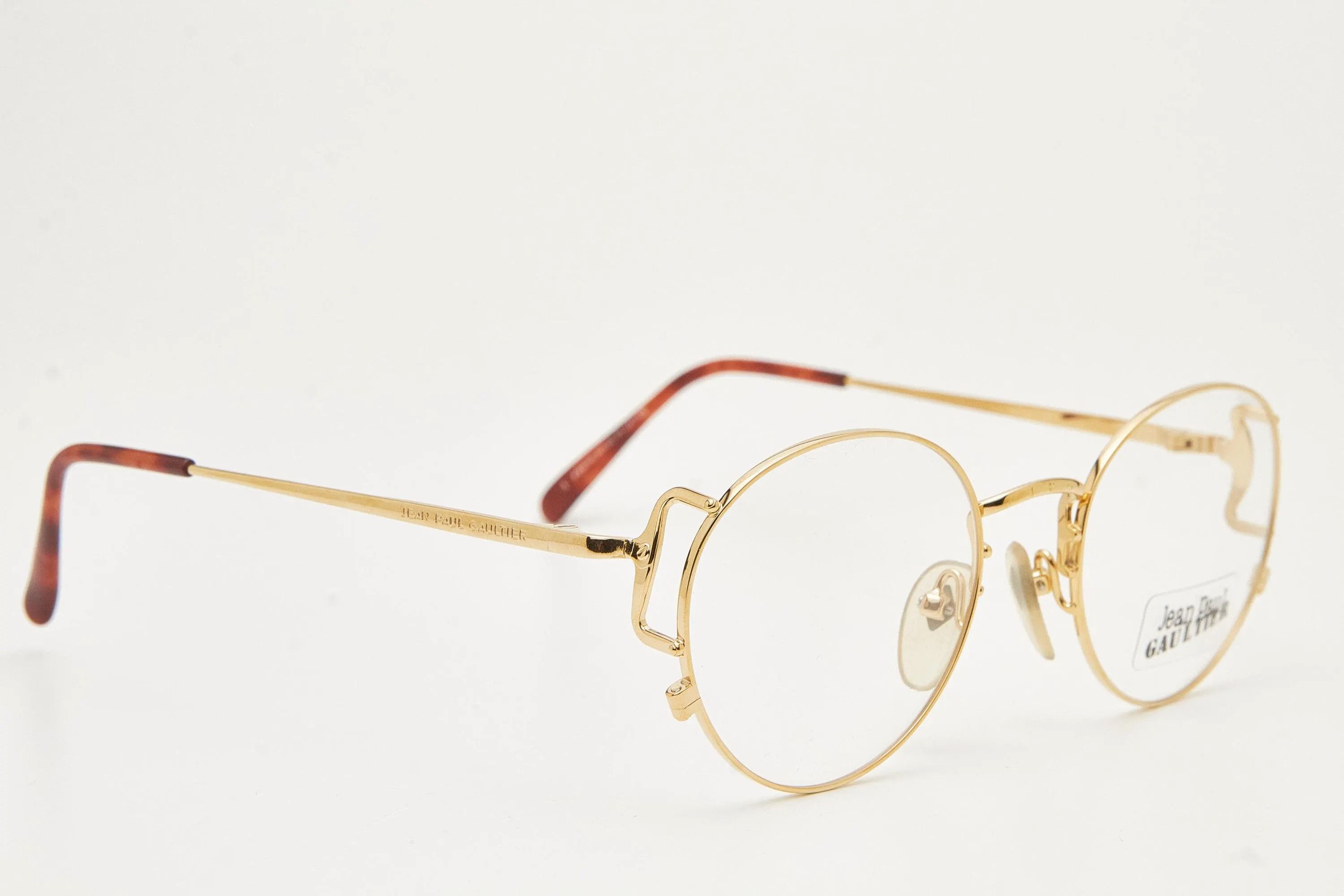 Jean Paul Gaultier JEAN PAUL GAULTIER 55-3178 22k Gold Plated Frame Size ONE SIZE - 18 Thumbnail