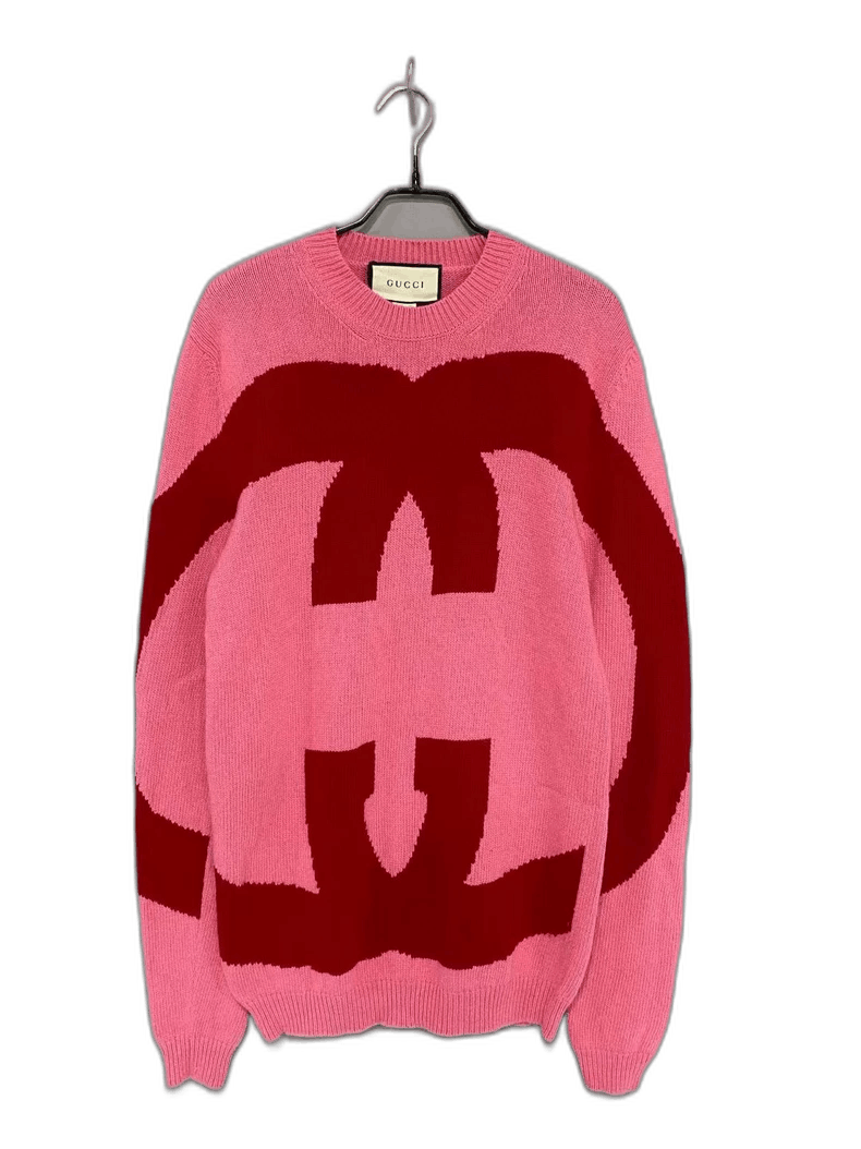 Gucci gucci pink knit sweater with logo Size US XS / EU 42 / 0 - 1 Thumbnail