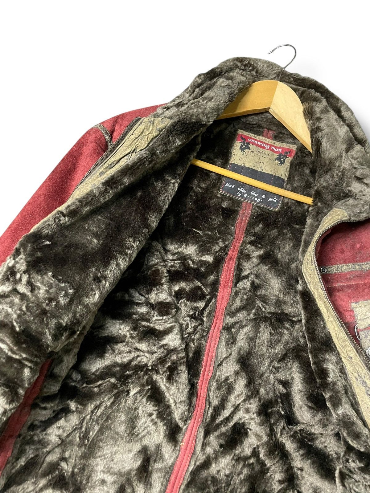 Japanese Brand × Vintage Comming Man Brand Leather Suede Jacket (70) Size US L / EU 52-54 / 3 - 9 Thumbnail