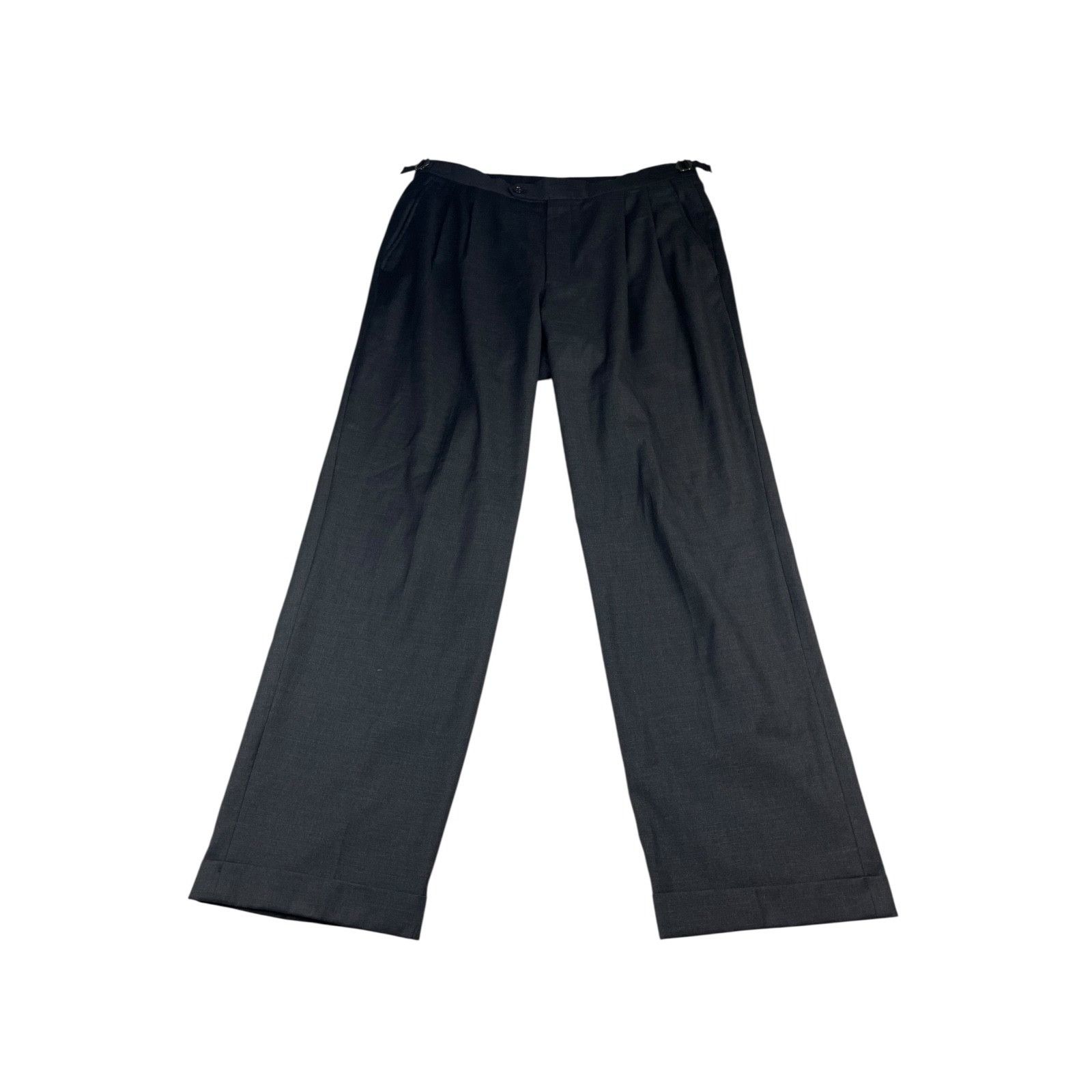 Other Dormeuil Men's 100% Wool Surgeon's Cuffs Suit Charcoal Gray Size 38S - 13 Thumbnail