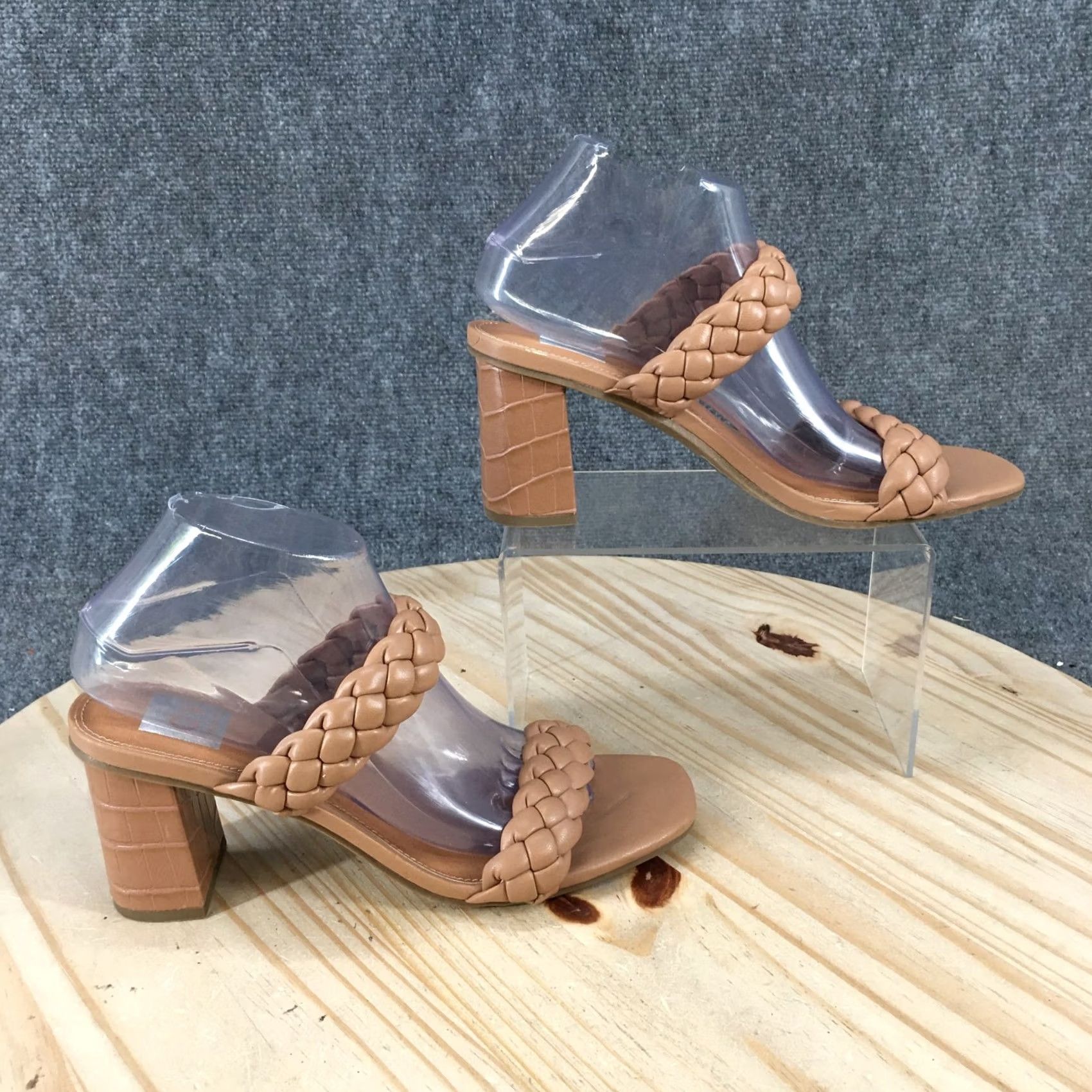 Dolce Vita Dolce Vita Sandals Womens 9 Braided Strap Slip On 2-Strap Slide Brown Casual Size US 9 / IT 39 - 2 Thumbnail