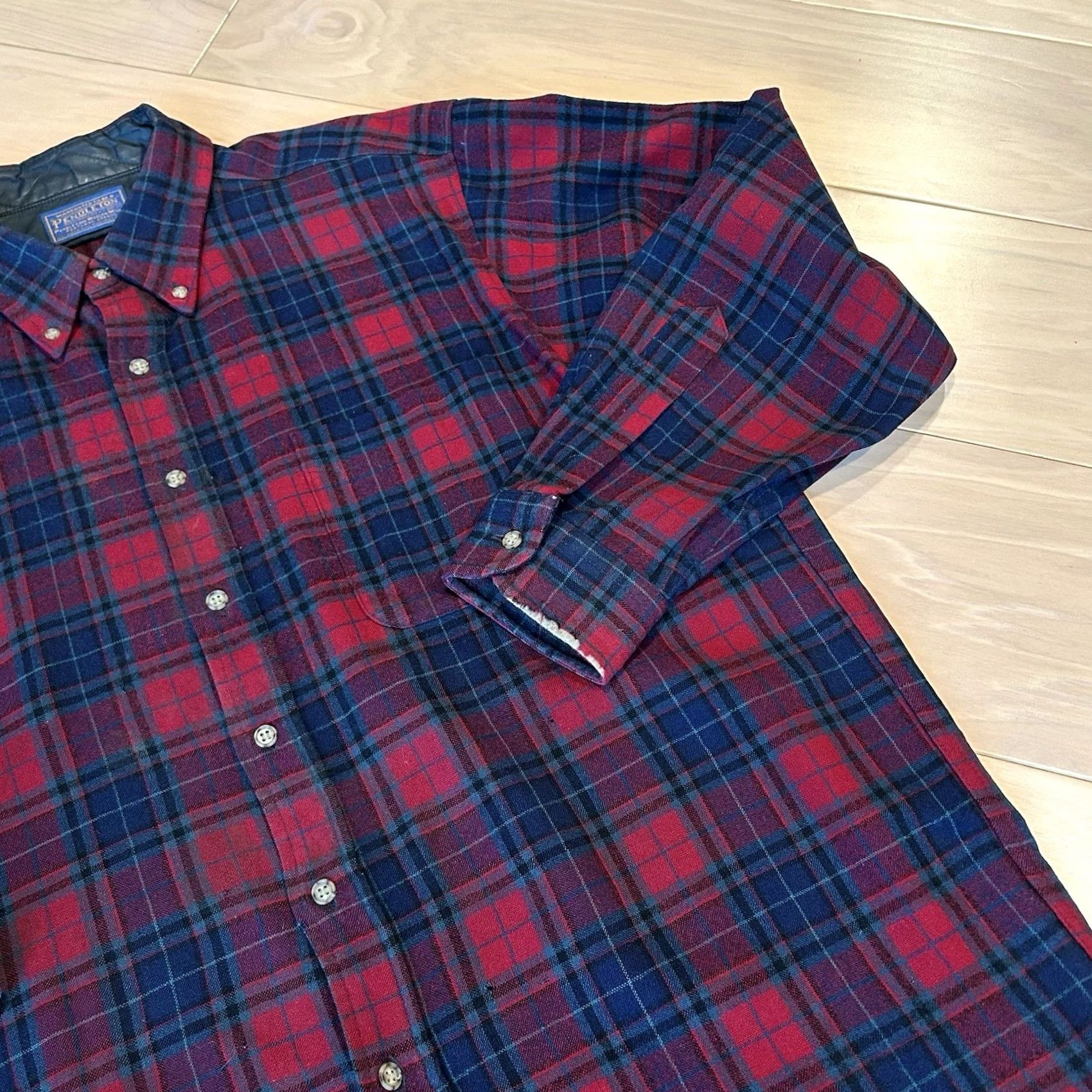 Pendleton Vintage Pendleton Button Up Plaid Shirt - Mens Large Red & Blue Size US L / EU 52-54 / 3 - 4 Thumbnail