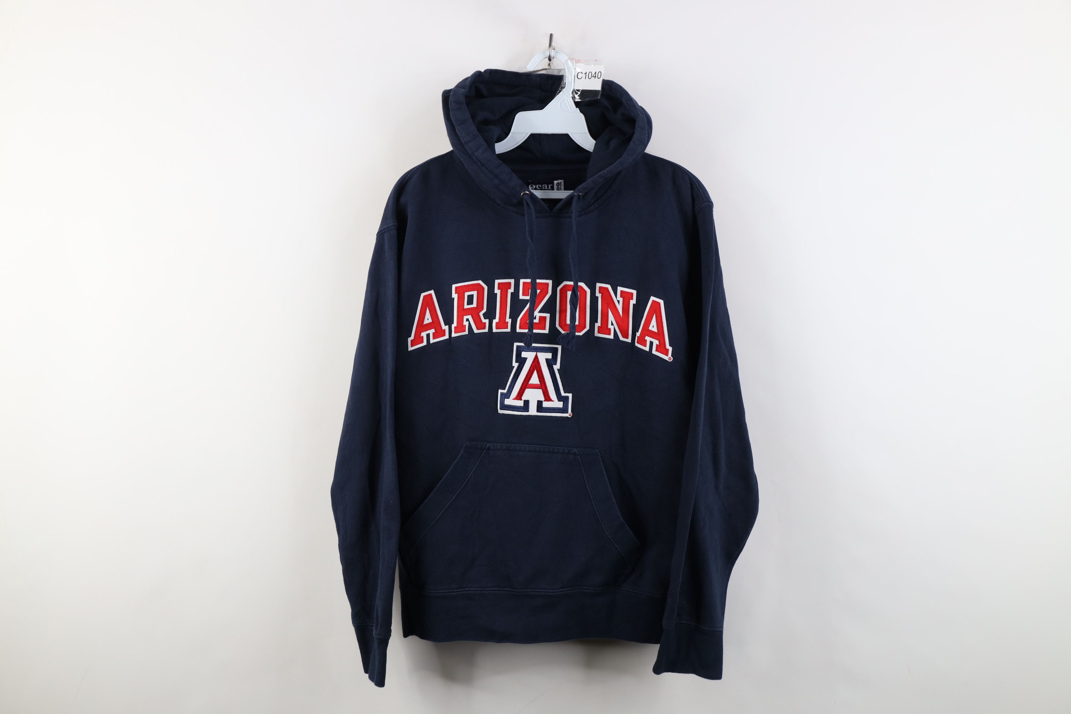 Vintage Vintage 90s Y2K Spell Out University of Arizona Hoodie Blue Size XS / US 0-2 / IT 36-38 - 1 Thumbnail
