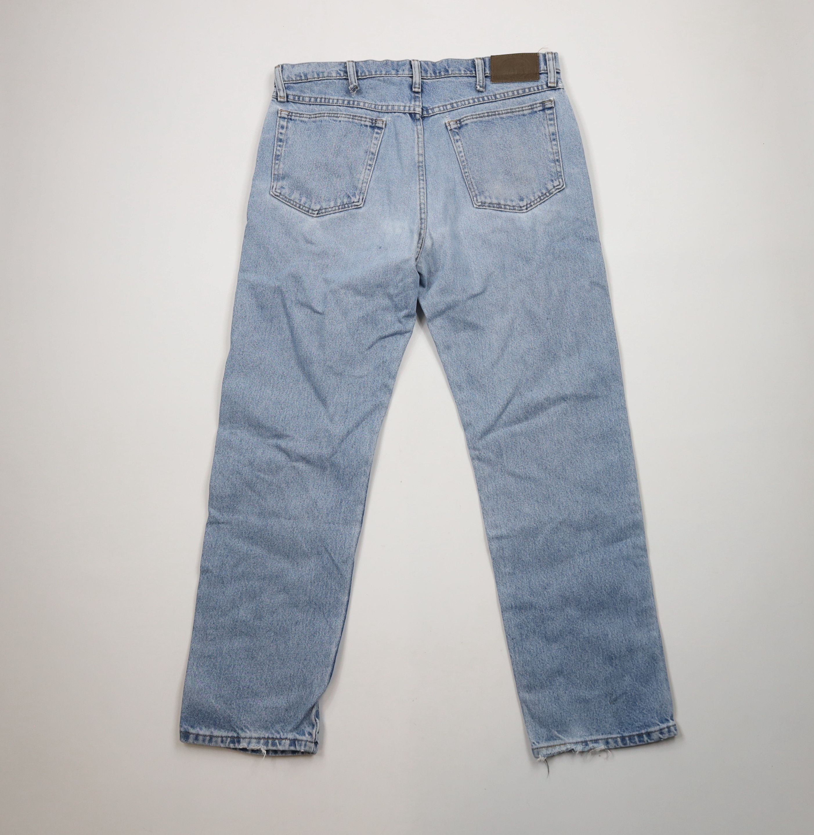 Cabelas × Vintage Vintage 90s Cabelas Spell Out Straight Leg Denim Jeans Blue Size US 34 / EU 50 - 13 Thumbnail