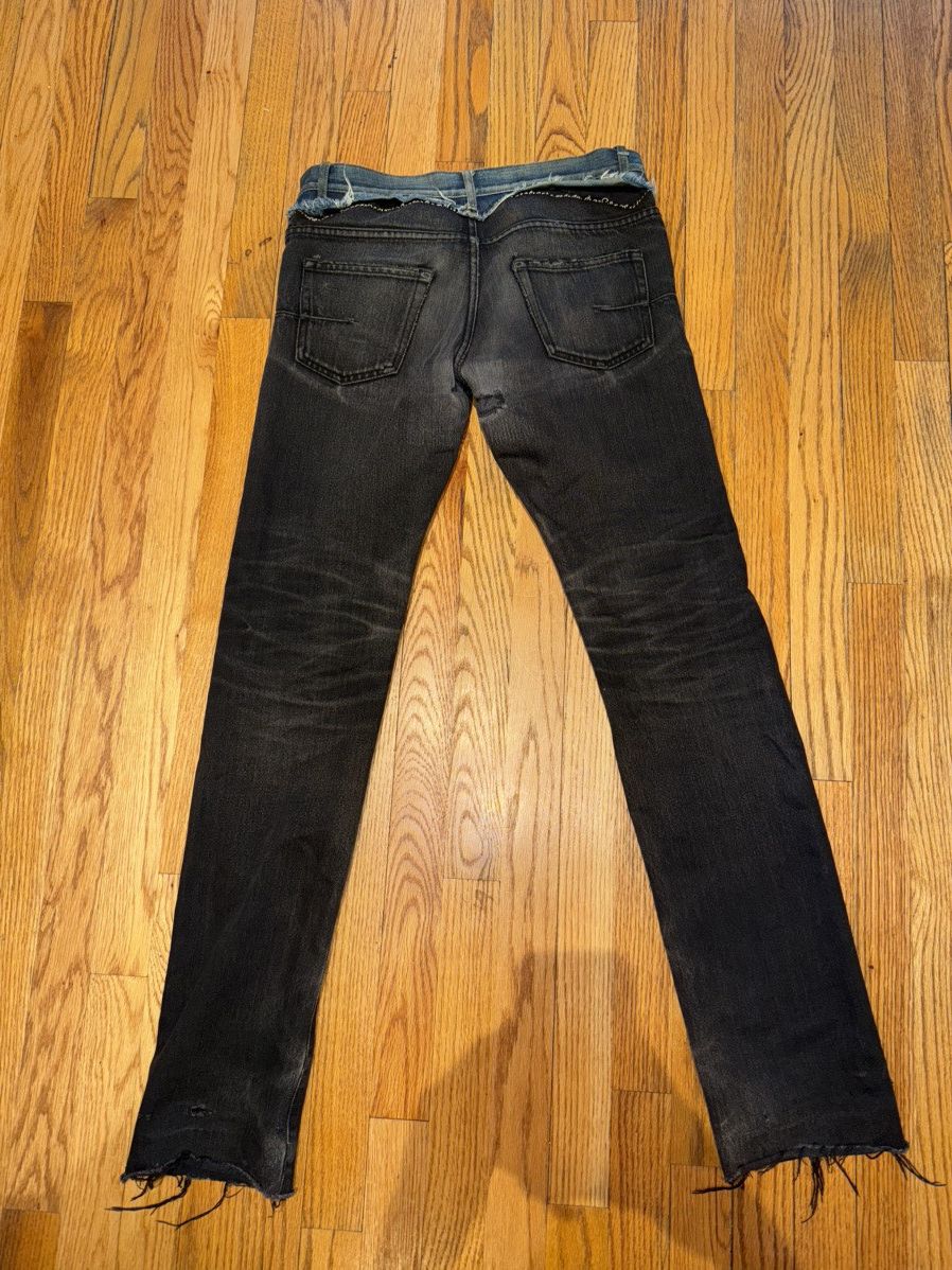 Dior × Hedi Slimane Dior Homme AW06 “Cummerbund” Denim Size US 28 / EU 44 - 2 Thumbnail