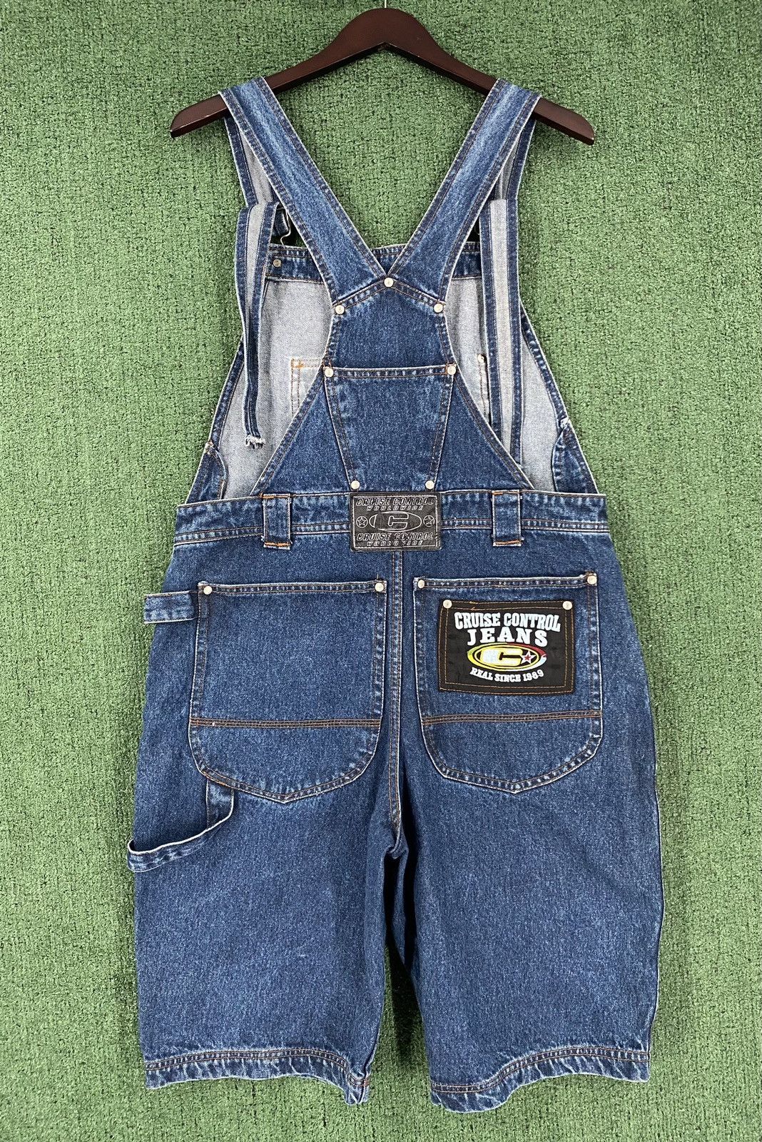 Other VTG Y2K Cruise Control Logo Deep Pocket Jean Shortalls Size US 36 / EU 52 - 7 Thumbnail