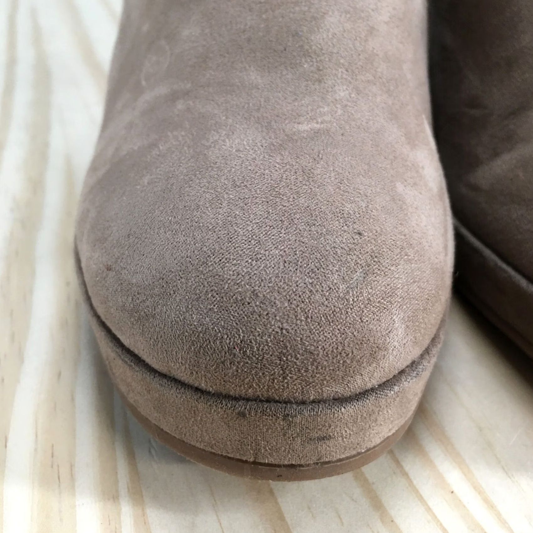 Dolce Vita Dolce Vita Boots Womens 8 Gael Desert Beige Round Toe Ankle Top Wedge Heels DV Shoes Classic Desert Boot Womens 8 Size M / US 6-8 / IT 42-44 - 4 Thumbnail