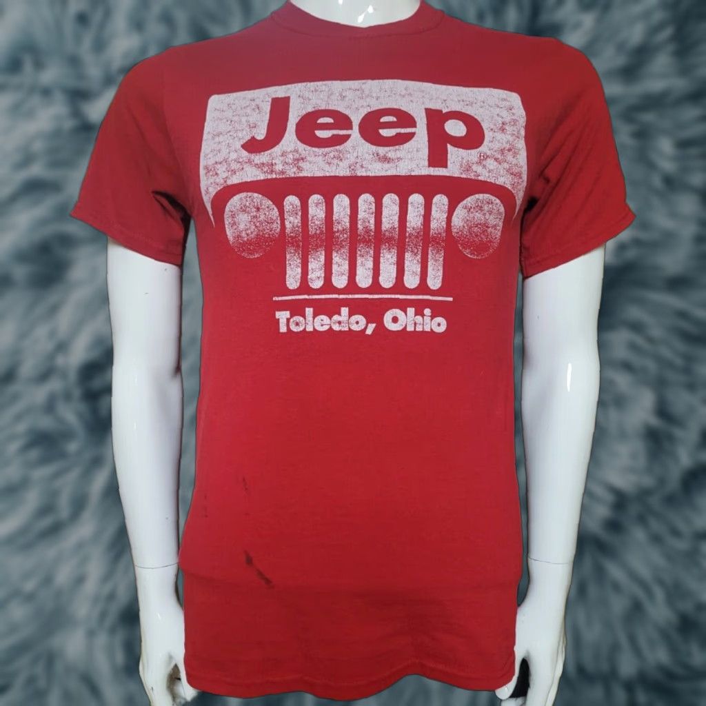 Jerzees VTG Jeep Logo T Shirt Small Red Cotton Jeep Graphic Tee Mens 4X4 Cars Retro USA Decade 80s 90s Size US S / EU 44-46 / 1 - 1 Thumbnail