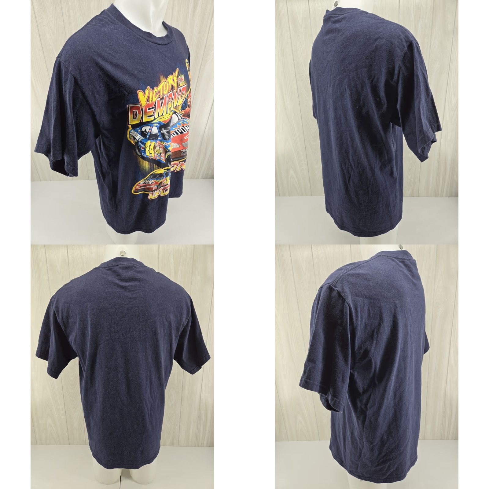 Chase Authentics VINTAGE Chase Authentics NASCAR Jeff Gordon Victory On Demand T-Shirt Mens Large Blue Cotton Short Sleeve Crew Neck Graphic Print 1990s Size US L / EU 52-54 / 3 - 8 Thumbnail