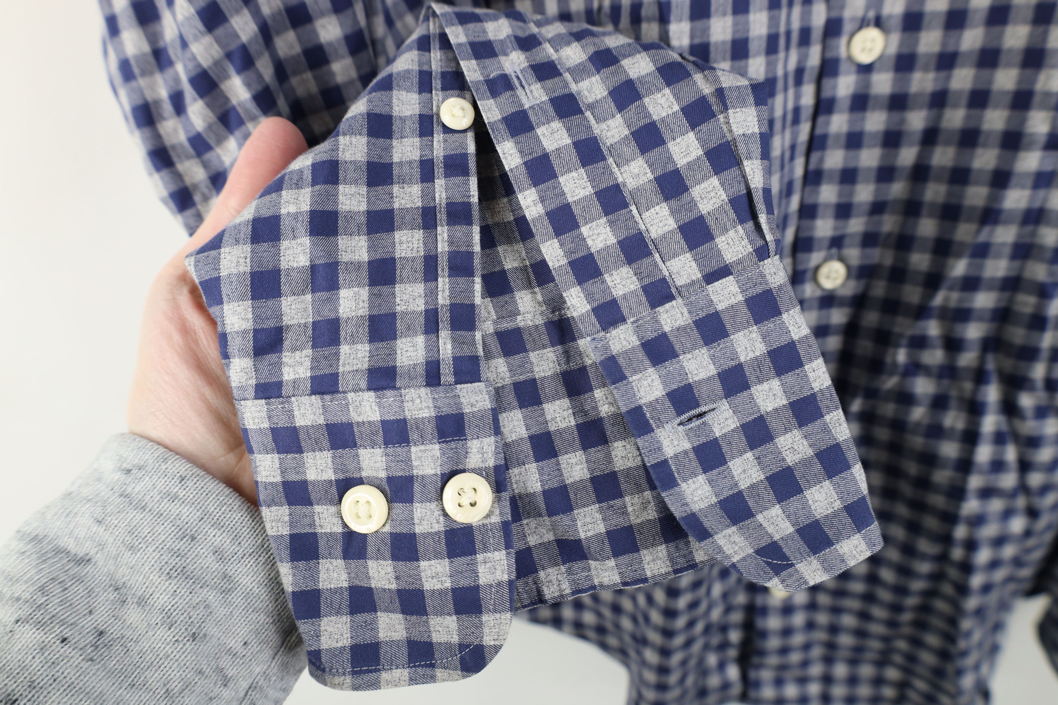 Peter Millar Peter Millar Long Sleeve Button Shirt Gingham Plaid Blue Size US L / EU 52-54 / 3 - 5 Thumbnail