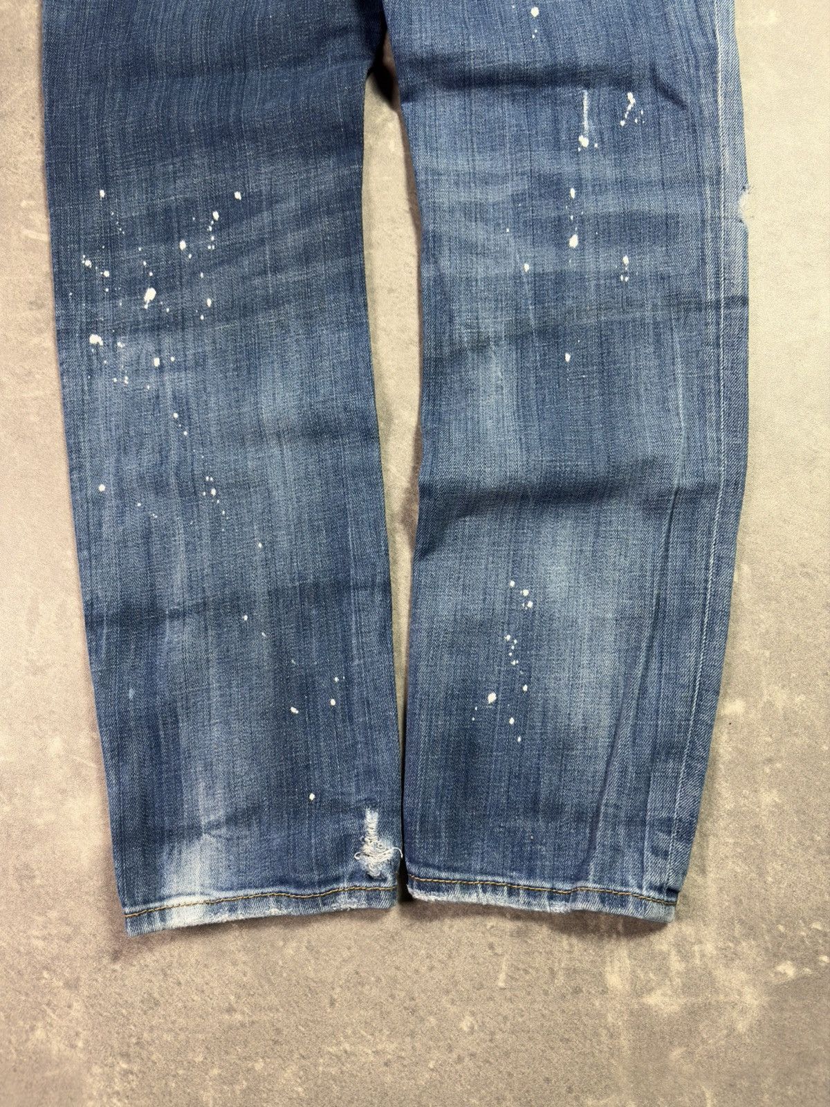 Dsquared2 Dsquared2 Paint Splattered Faded Distressed Denim Jeans 48 Size US 32 / EU 48 - 17 Thumbnail