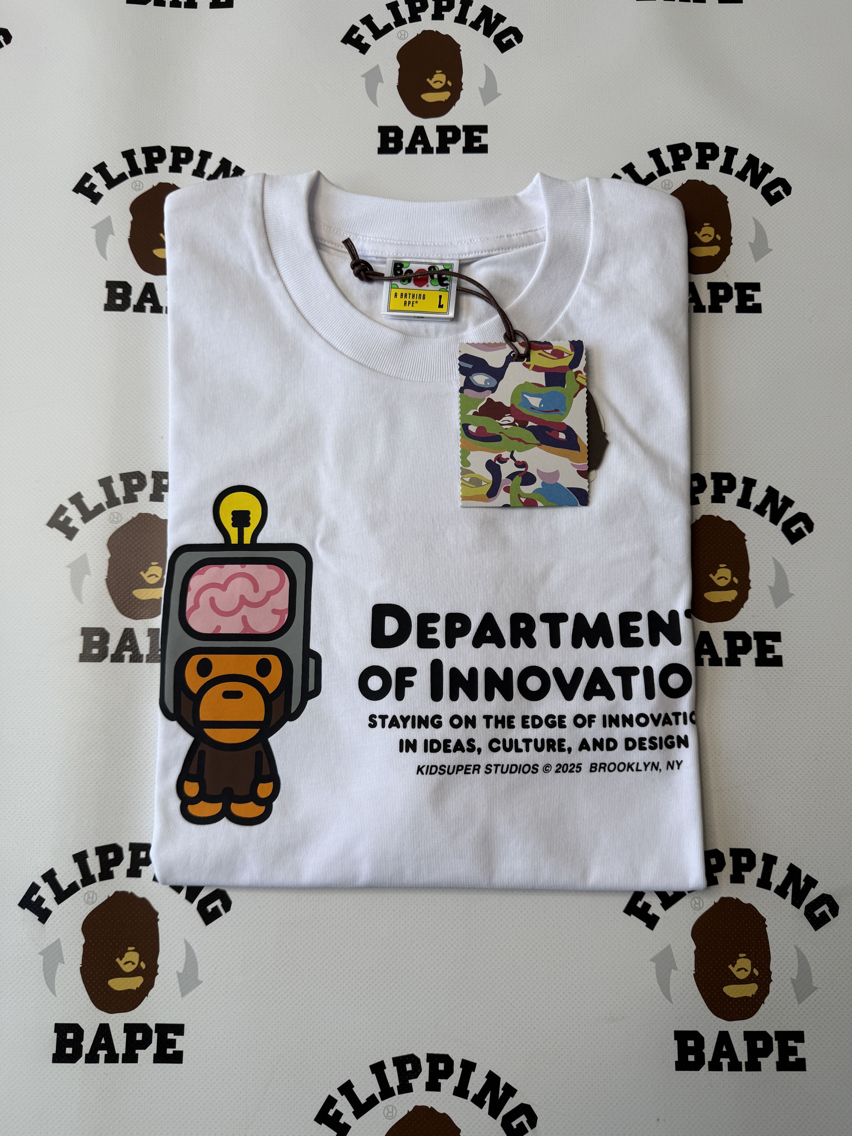 Bape BAPE X KIDSUPER MILO GRAPHIC TEE Size US L / EU 52-54 / 3 - 3 Thumbnail