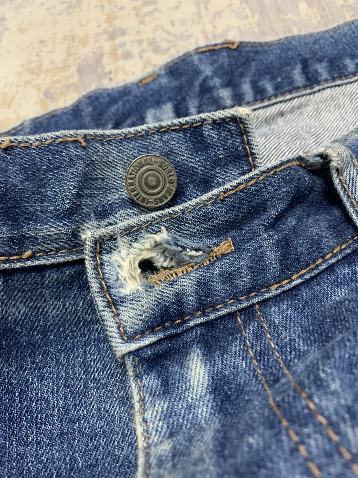 Japanese Brand Vintage Japanese Uniqlo Loose Baggy Jeans W35x29 Size US 35 - 10 Thumbnail