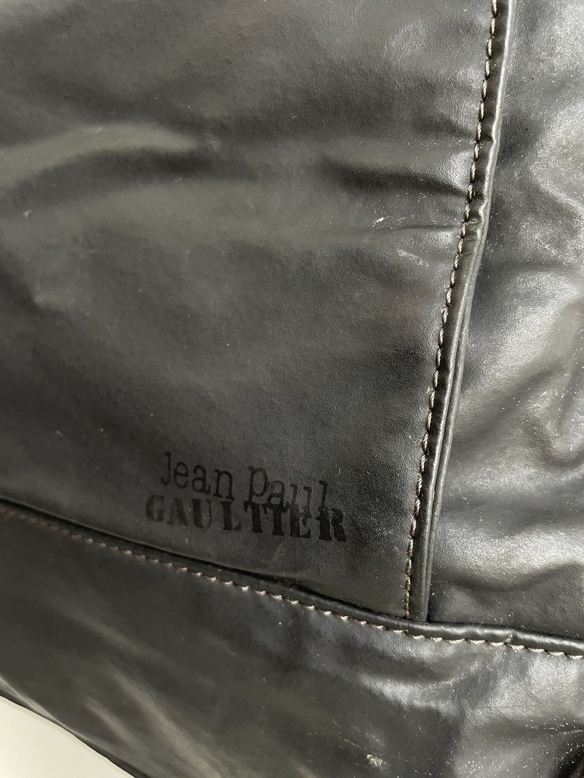 Jean Paul Gaultier 1990s JPG Cyberpunk Post Apocalypse Wax Canvas Utility Bag Size ONE SIZE - 11 Thumbnail