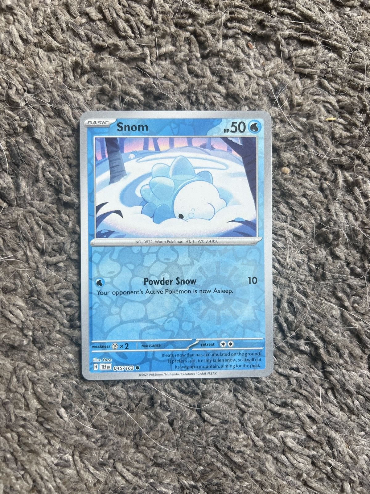 Pokemon 2024 Pokémon Snom Basic Card Size ONE SIZE - 1 Thumbnail