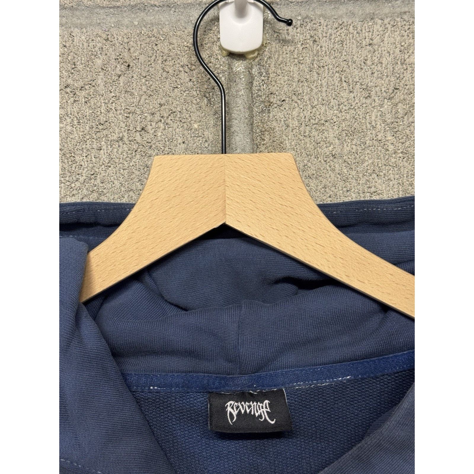 Revenge Revenge Navy Blue Tie Dye Hoodie Embroidered Logo Men Medium Size US M / EU 48-50 / 2 - 4 Thumbnail