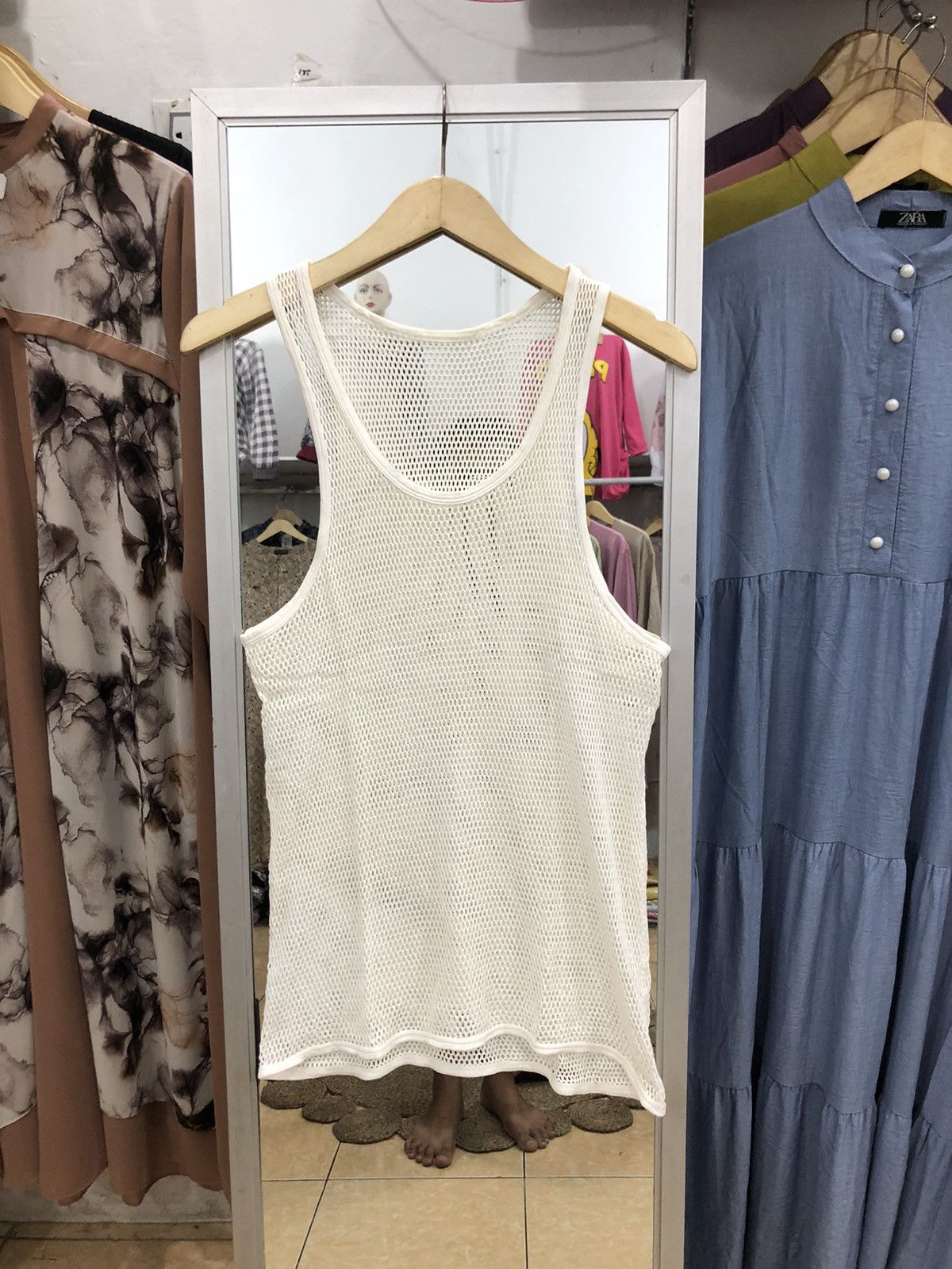 Japanese Brand × Vintage Vintage Y2K mesh tank top Size US L / EU 52-54 / 3 - 1 Thumbnail