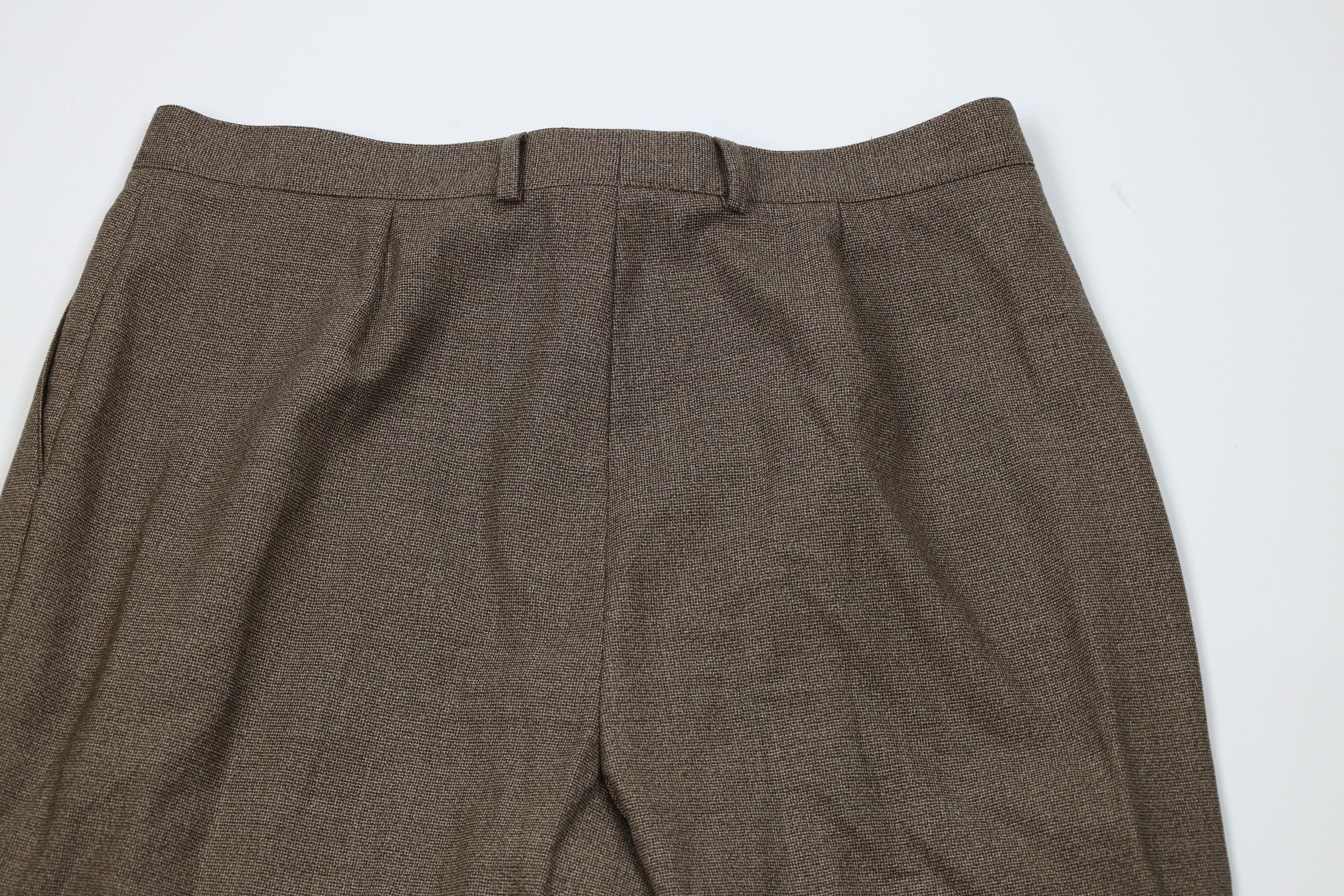 Ermenegildo Zegna Vintage Ermenegildo Zegna Wool Knit Chino Pants Brown Size 38" / US 16 / IT 52 - 10 Thumbnail