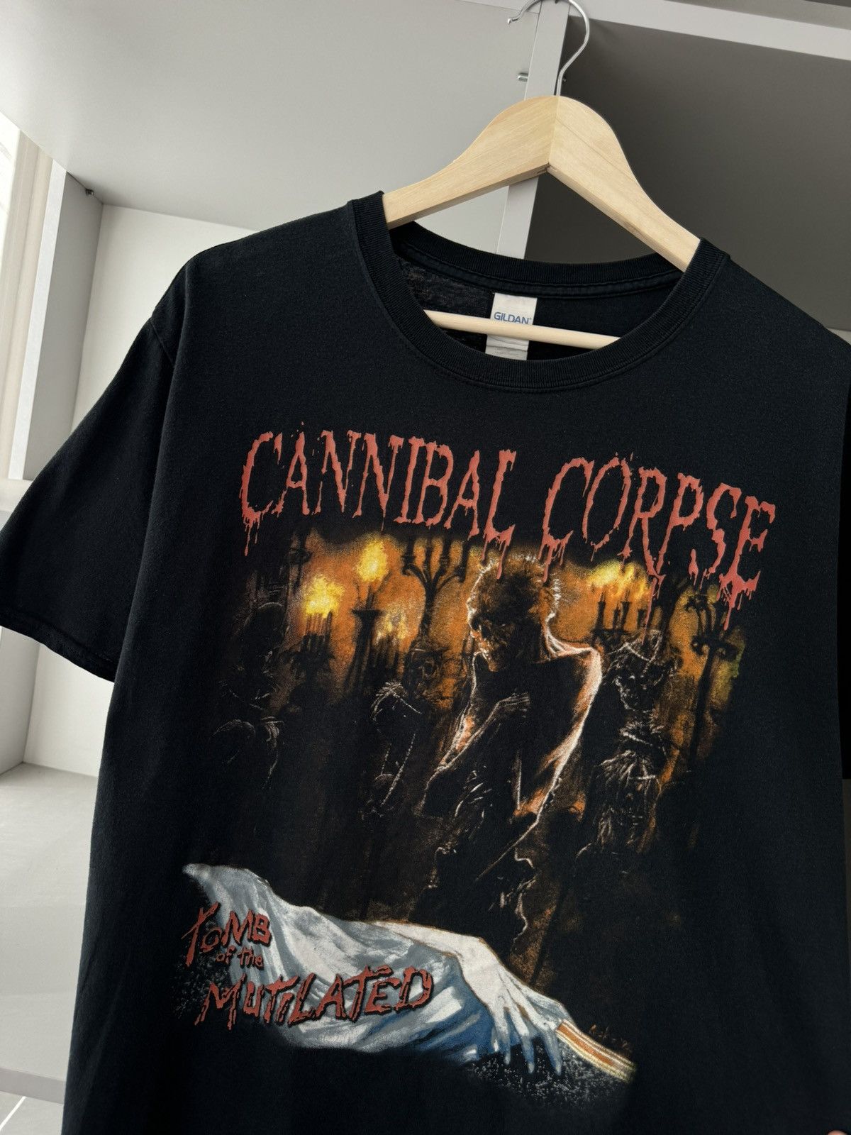 Band Tees × Vintage Cannibal Corpse Tomb of the Mutilated Vintage T Shirt Size US L / EU 52-54 / 3 - 7 Thumbnail