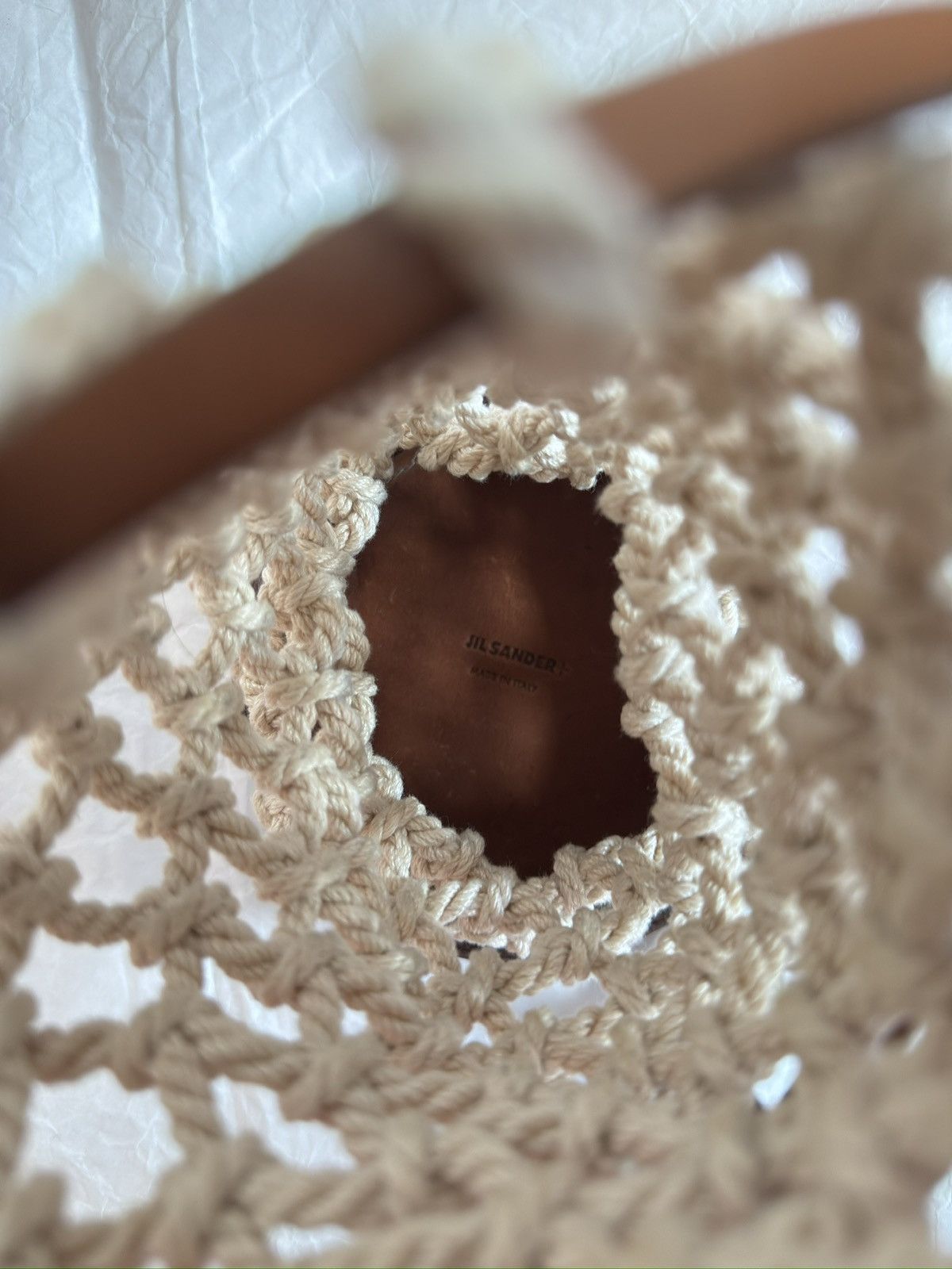Jil Sander Mini crochet-leather bag Size ONE SIZE - 2 Thumbnail