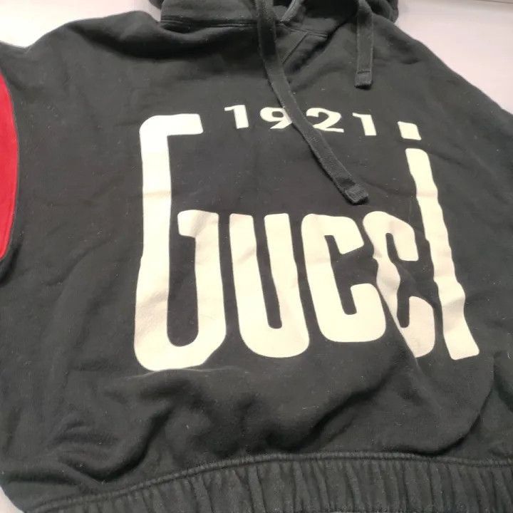 Gucci Gucci SS22 Black Hoodie with Logo Print-2507 Size S / US 4 / IT 40 - 1 Thumbnail