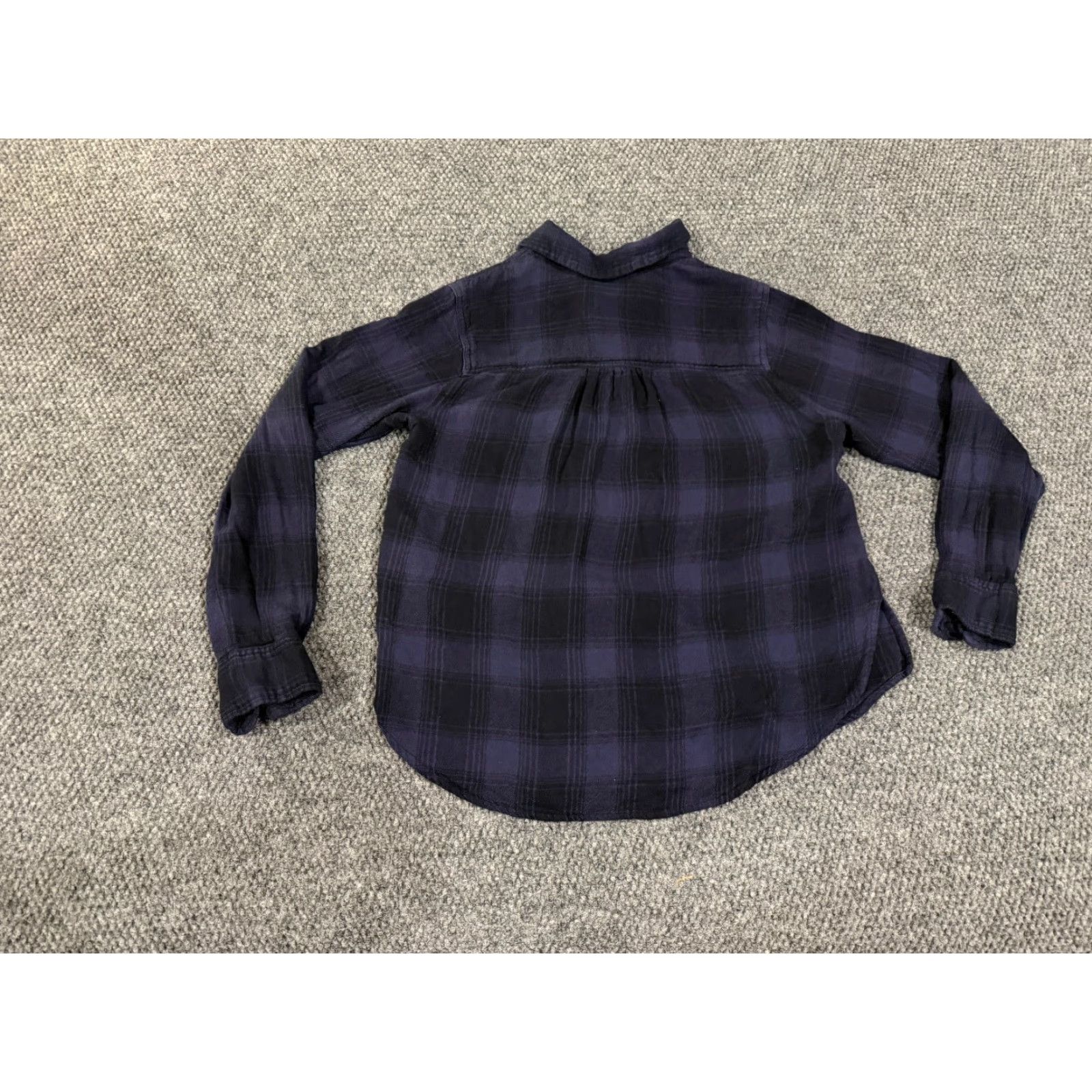 Lucky Brand Lucky Brand Button-Up Shirt Womens XS Blue Plaid Long Sleeve Casual Lightweight Shirt Womens XS Blue Plaid Long Sleeve Casual Lightweight Size XS / US 0-2 / IT 36-38 - 7 Thumbnail
