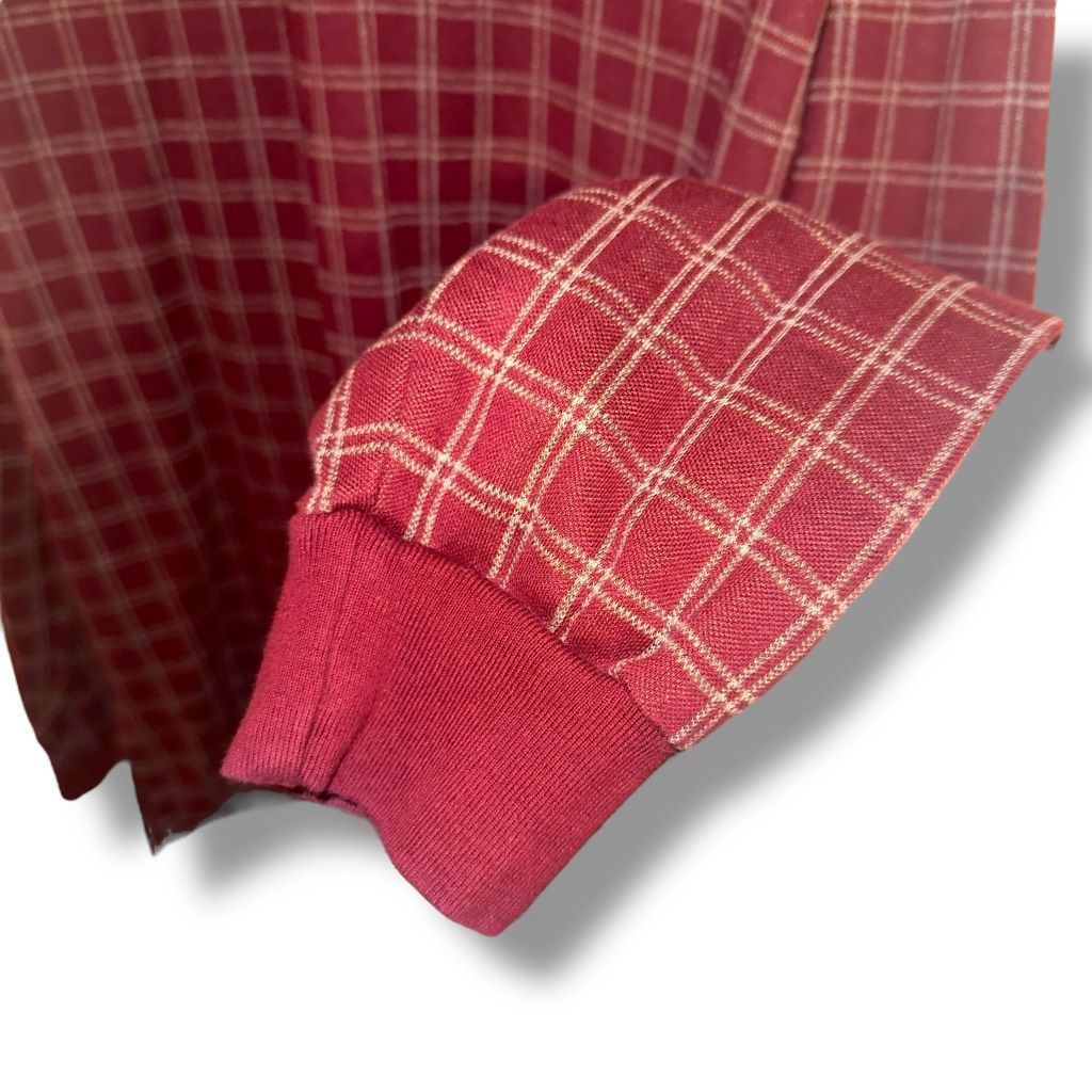 Polo Ralph Lauren 80s Polo Ralph Lauren Wine Red Made in USA L/S Polo Shirt Sz Size US L / EU 52-54 / 3 - 6 Thumbnail