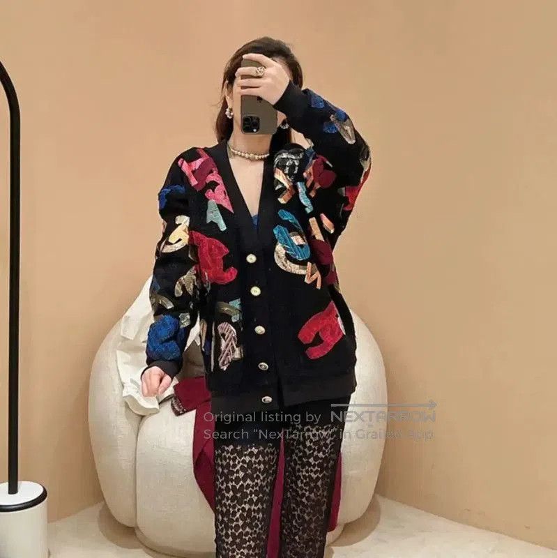 Chanel Chanel Black Cotton Women's Cardigan . Size XXS / US 00 / IT 34 - 9 Thumbnail