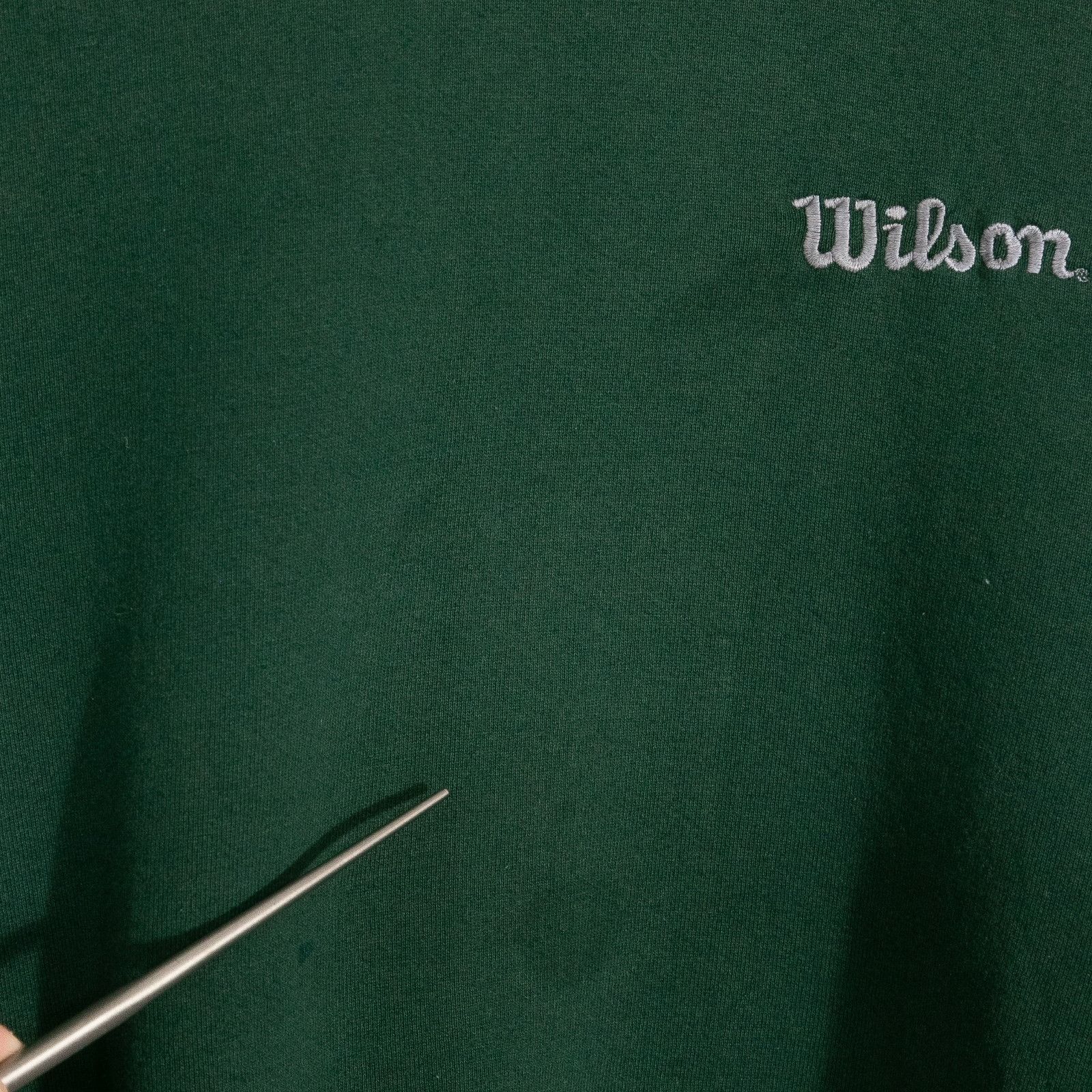 Wilson Vintage 90s Wilson Blank Sweatshirt Mens XL - Green Crewneck Size US XL / EU 56 / 4 - 4 Thumbnail