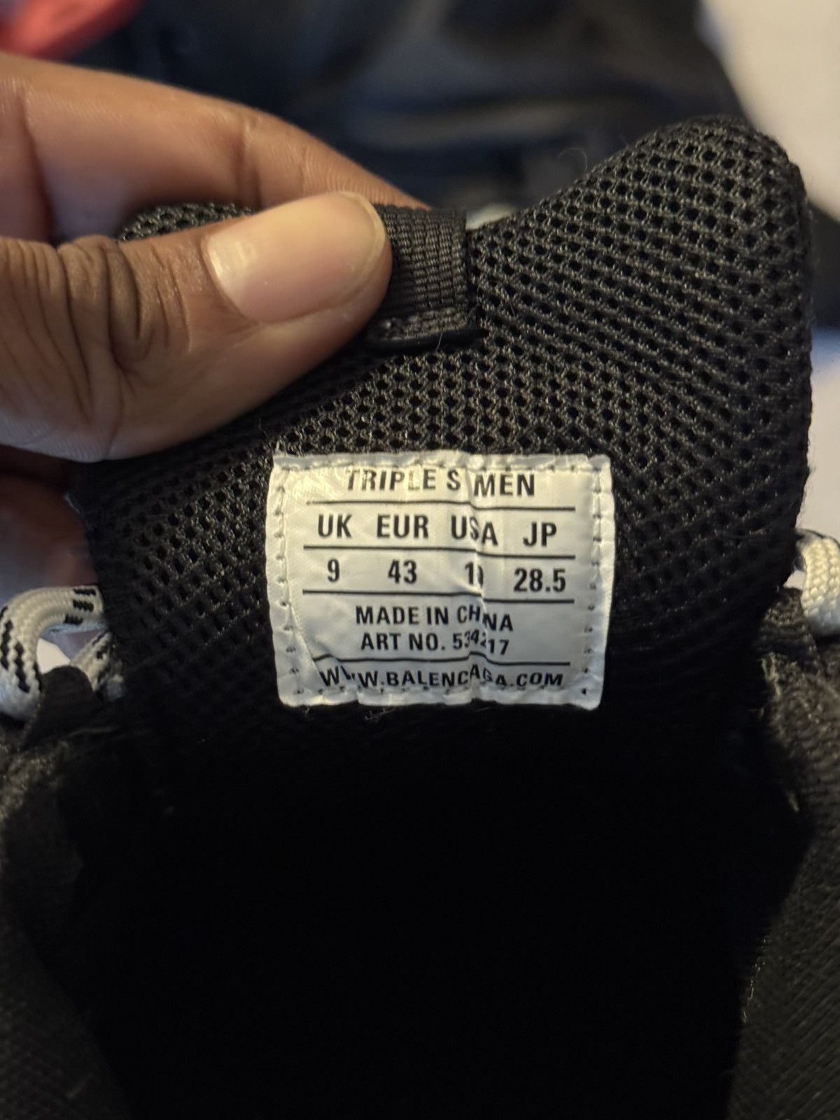 Balenciaga Balenciaga triple s black size 43 fits a 10/10.5 Size US 10.5 / EU 43-44 - 12 Thumbnail