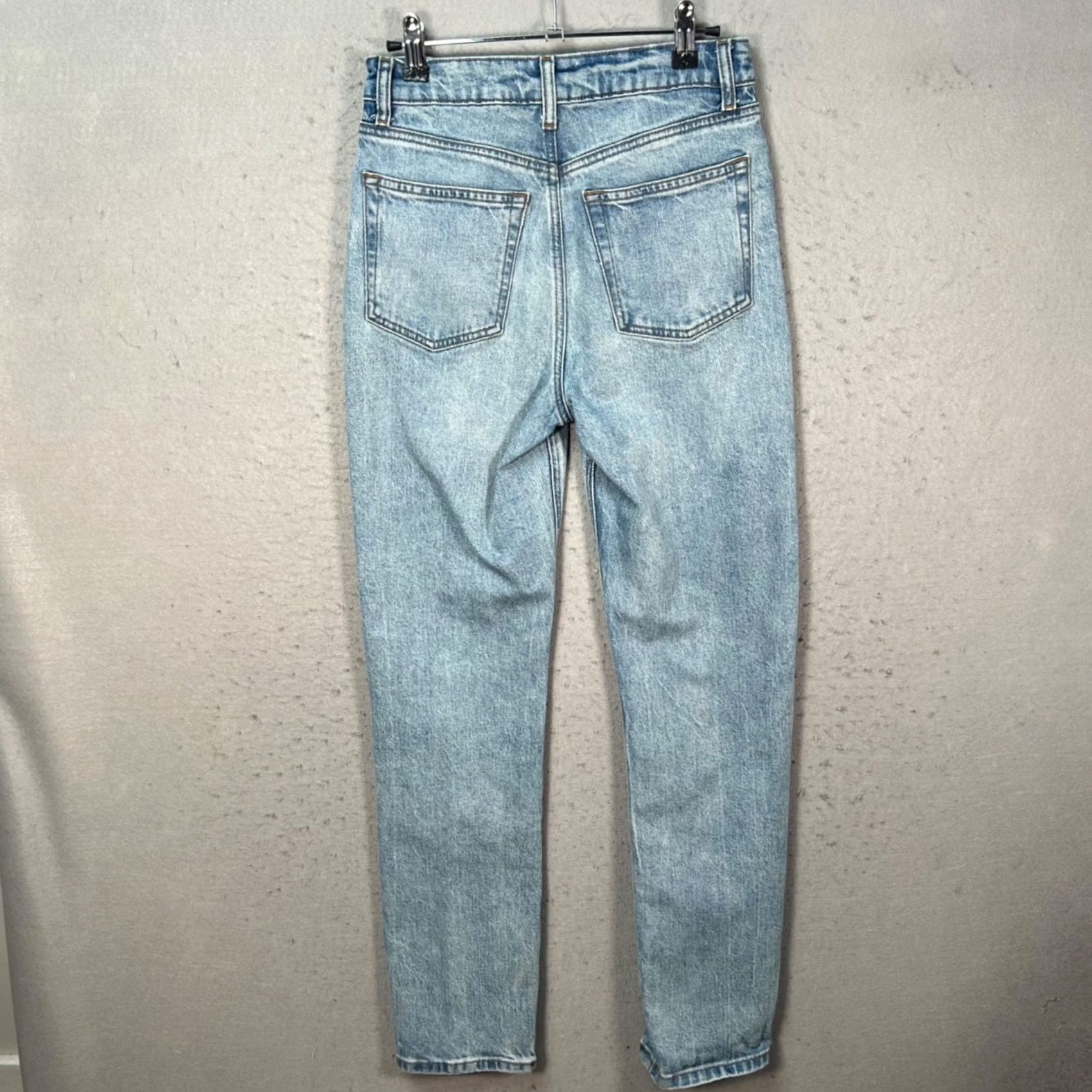 Reformation Reformation Jeans 26 Liza Ultra High-Rise Slim Straight Blue Light Wash Denim Women's Jeans Size 26" / US 2 / IT 38 - 2 Thumbnail