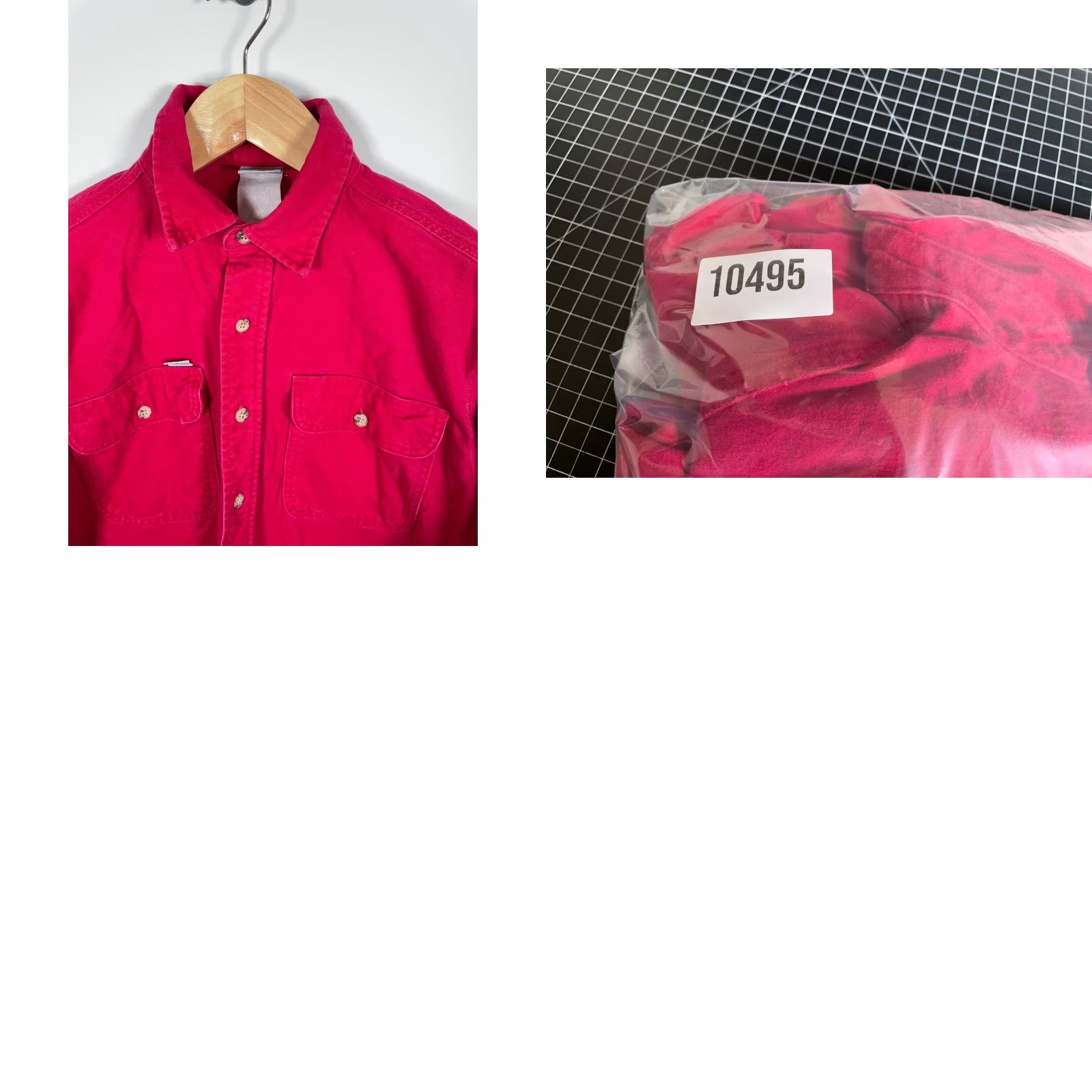 Carhartt VINTAGE Carhartt Shirt Chamois Cloth Button-Up Long Sleeve Collared 90s Grunge Red Men M Size US M / EU 48-50 / 2 - 9 Thumbnail