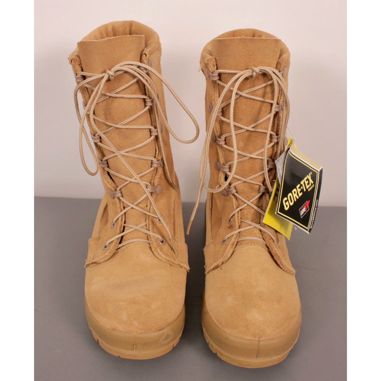 Vintage VINTAGE US Army Desert Boots MEN'S NOS Beige Suede Combat Boots Goretex Belleville 5 W Army Desert Boots Mens Boots? Size US 5 / EU 37 - 2 Thumbnail