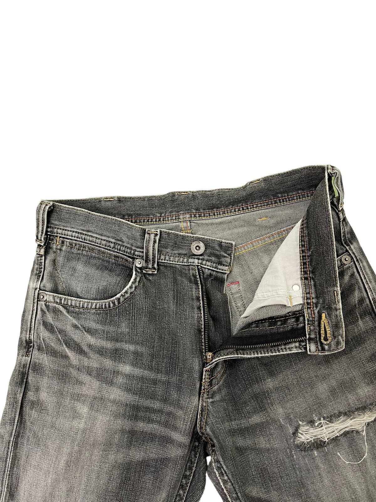 Japanese Brand Flare Jeans Wrangler Over Distress Denim Boot Cut 6🟦4 Size US 31 - 10 Thumbnail