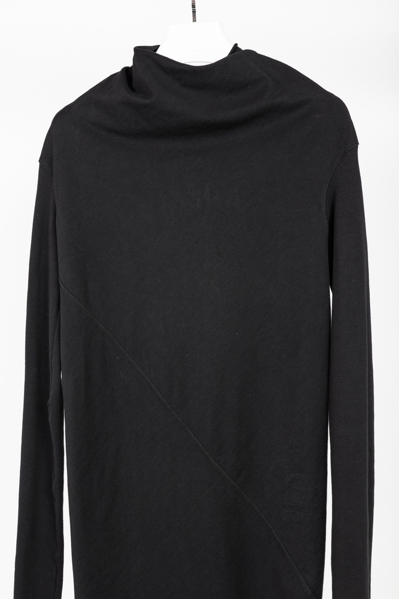 Rick Owens Drkshdw Rick Owens DRKSHDW AW/14 Black Cotton Long-Sleeve Midi Dress Size M / US 6-8 / IT 42-44 - 3 Thumbnail