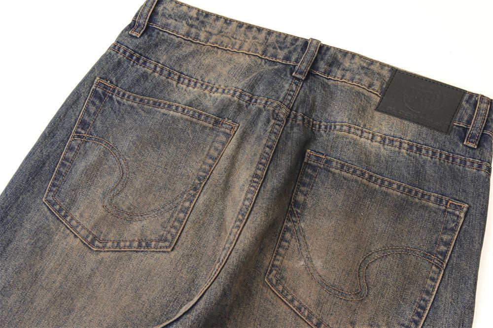 Japanese Brand × Jean Washed Dirty Distressed beggar jeans trousers y2k Size US 29 - 4 Thumbnail