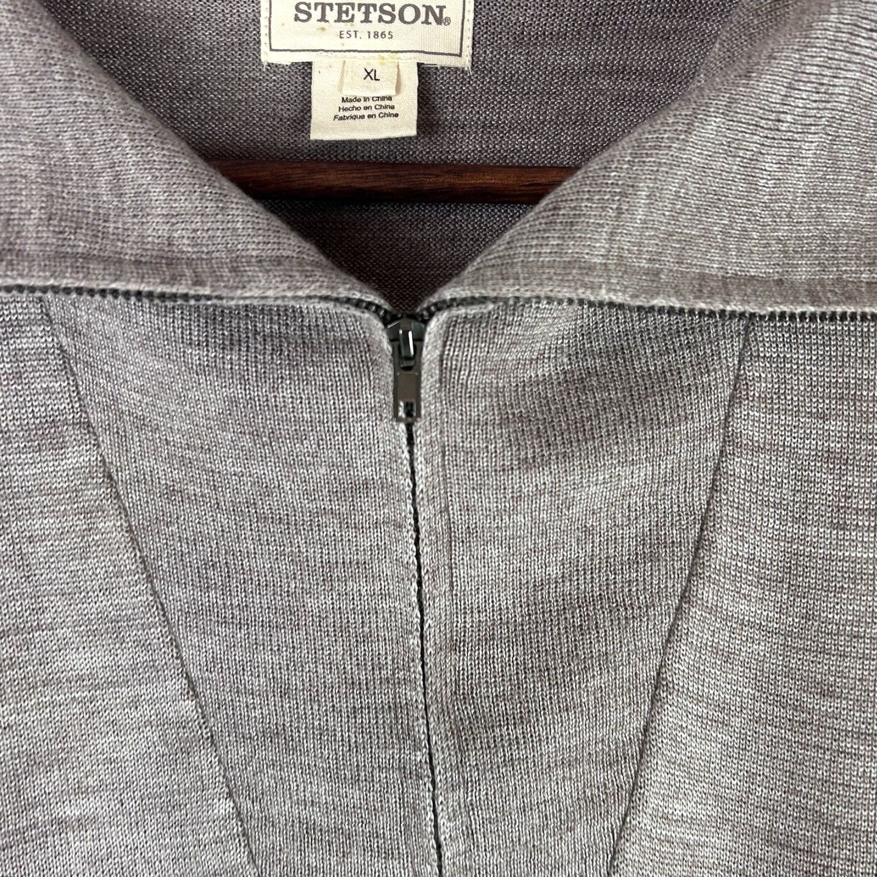 Stetson Stetson Western 1/4 Zip Sweater Mens XL Acrylic Merino Wool Brown Elbow Patch Size US XL / EU 56 / 4 - 3 Thumbnail