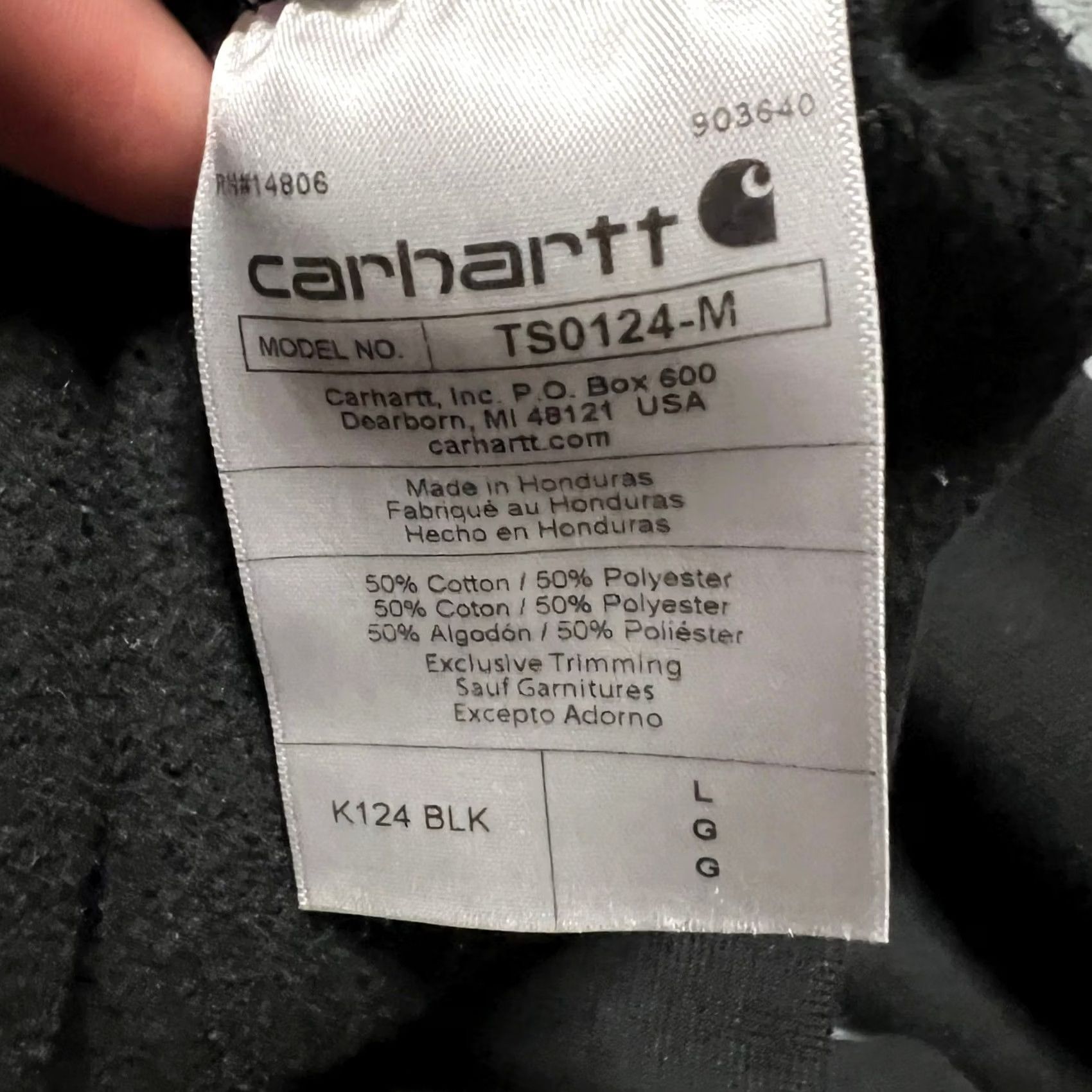 Carhartt Carhartt Shirt Mens L Black Sweatshirt Loose Crewneck Company Logo Size US L / EU 52-54 / 3 - 8 Thumbnail