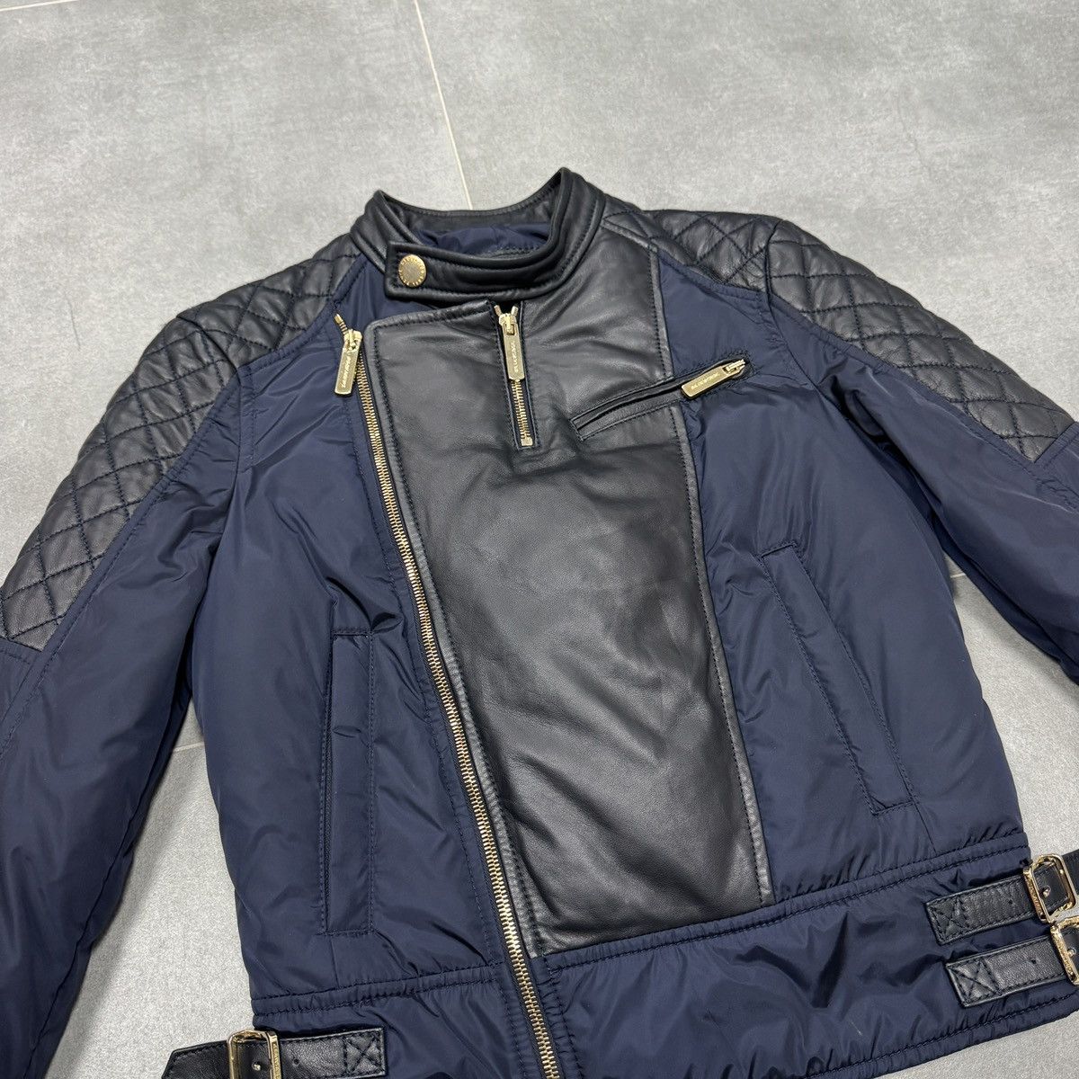 Dsquared2 Dsquared2 Nylon Leather Down Biker Jacket Women Size 42 Size S / US 4 / IT 40 - 9 Thumbnail
