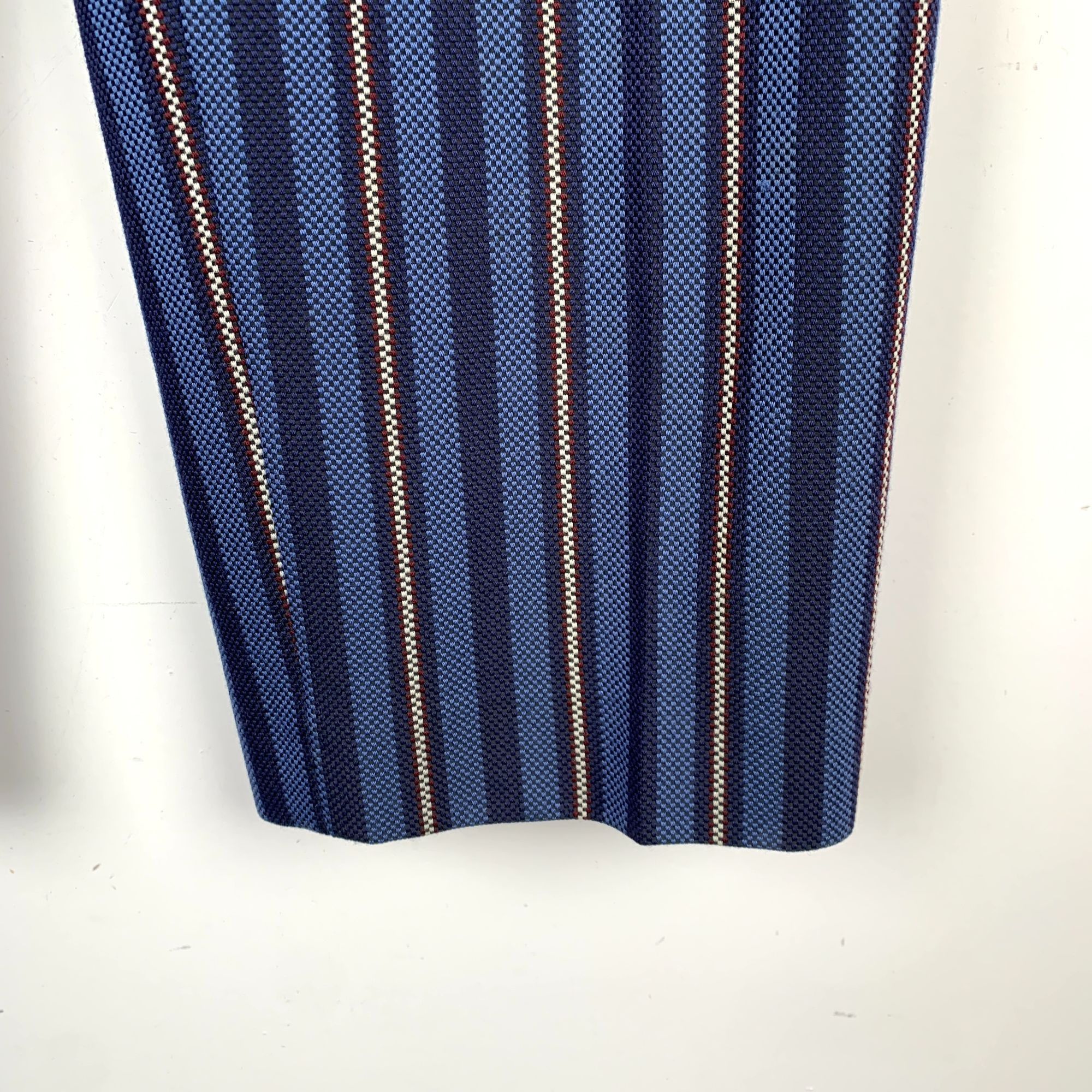 Burberry Burberry Womens Striped Pants Blue & White Polyester Wool Bl Size US 38 / EU 54 - 4 Thumbnail