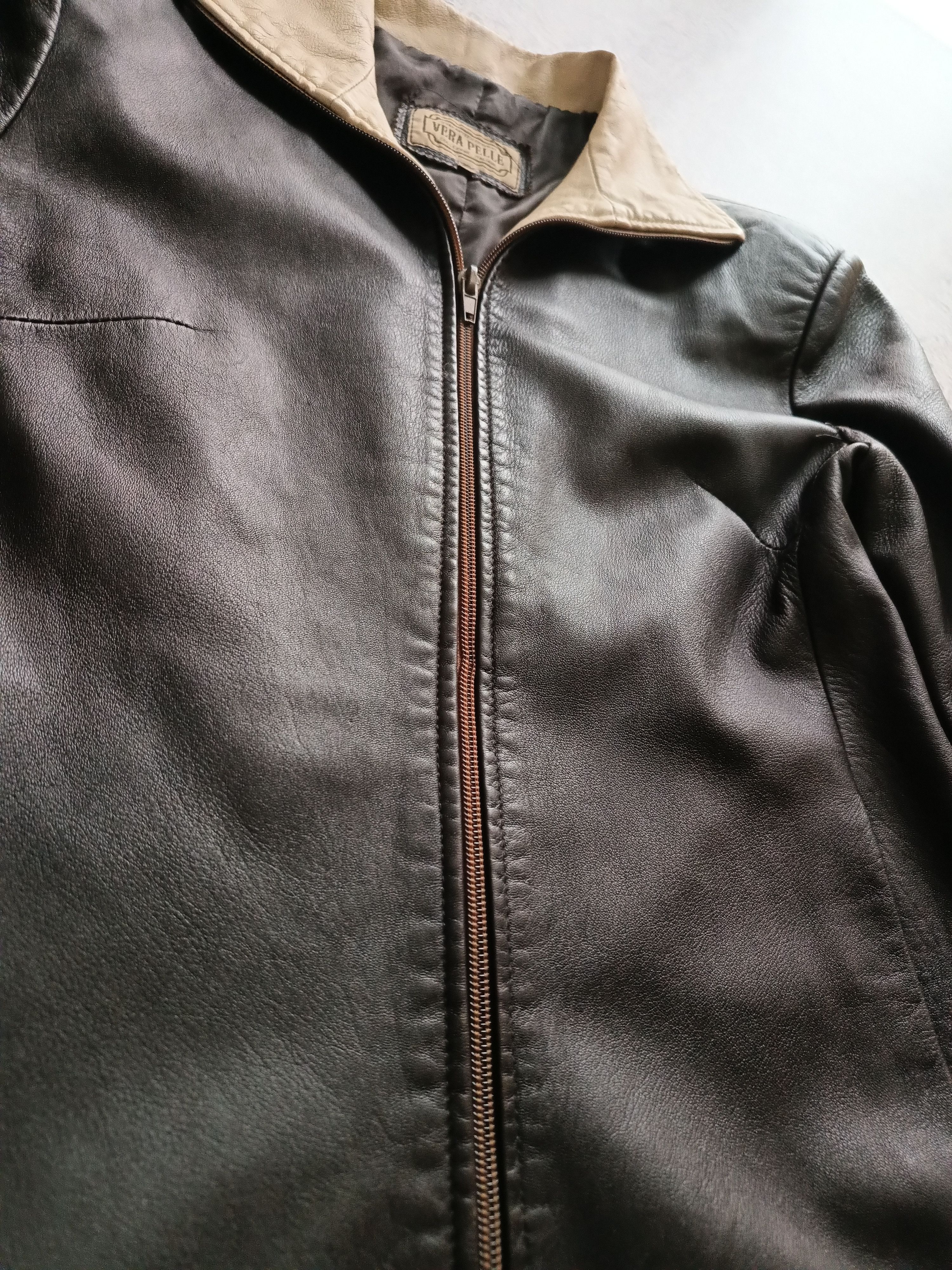 Vintage Vintage 90s Leather Jacket Premium Leather Acne Avirex Style Size M / US 6-8 / IT 42-44 - 2 Thumbnail