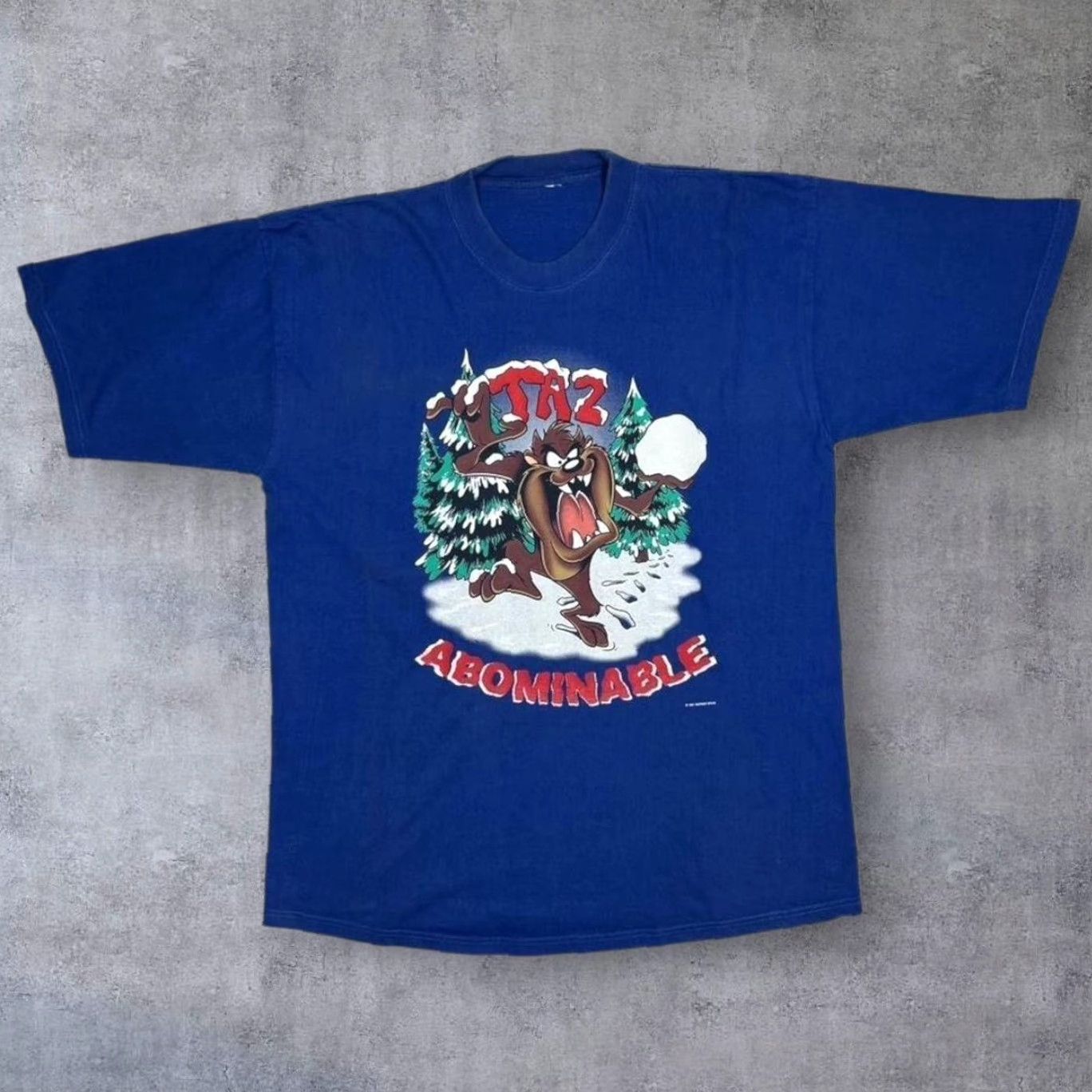 Vintage Vintage Looney Tunes TAZ Abominable Warner Bros Graphic T-Shirt XL Blue Men Mens XL Short Sleeve Size XL Nike Size US XL / EU 56 / 4 - 2 Thumbnail