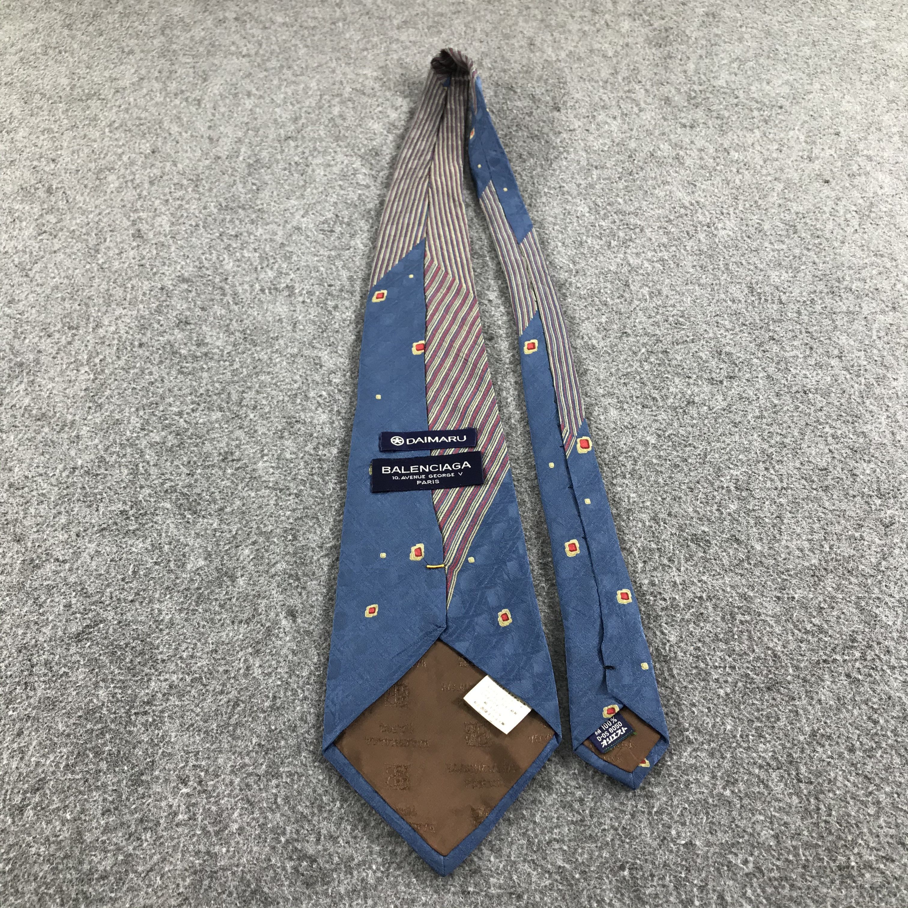 Vintage Vintage BalENciaga Silk Neck Ties T22 Size ONE SIZE - 2 Thumbnail