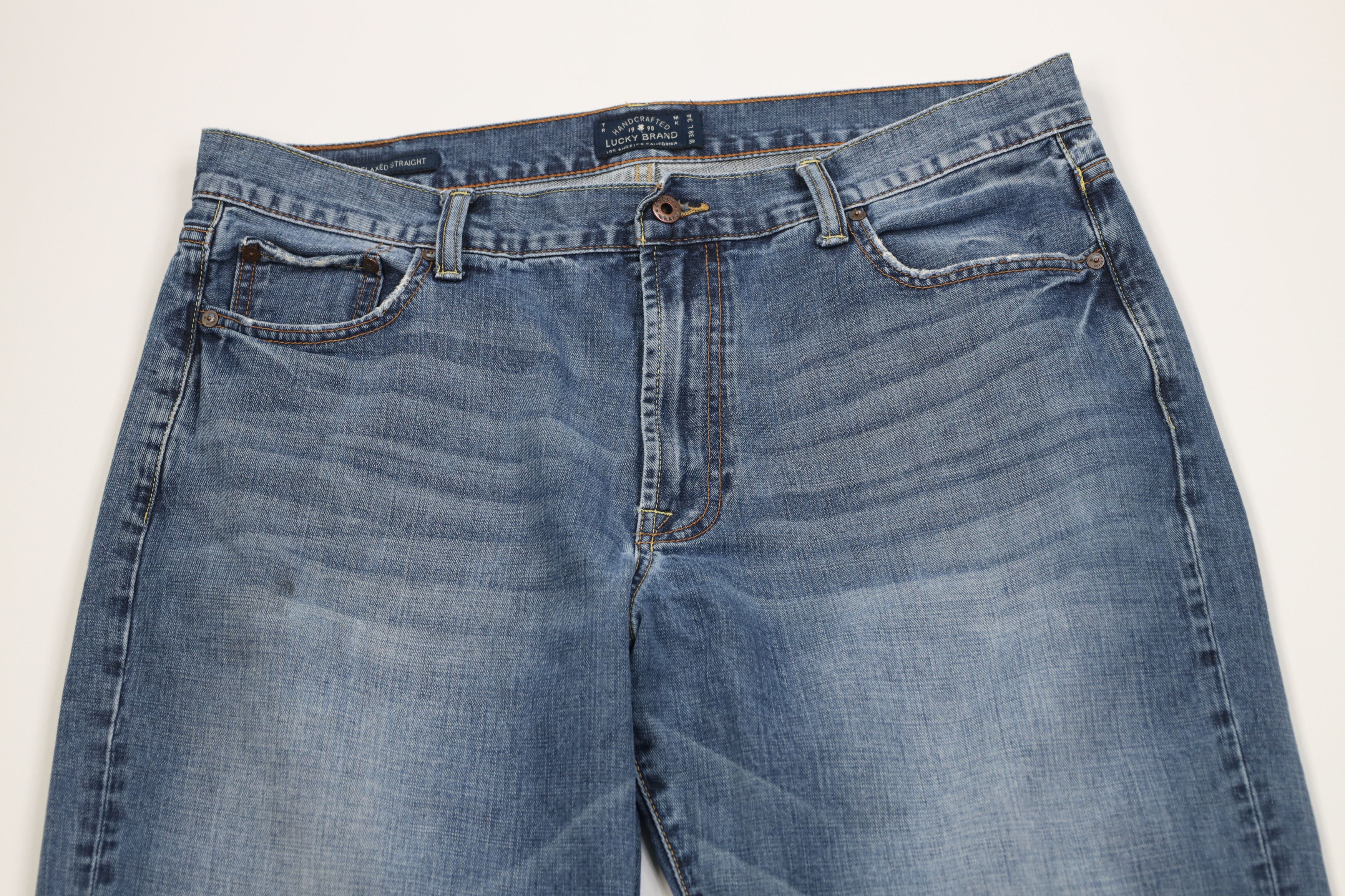 Lucky Brand Vintage Y2K Lucky Brand Straight Wide Leg Denim Jeans Size US 38 / EU 54 - 2 Thumbnail