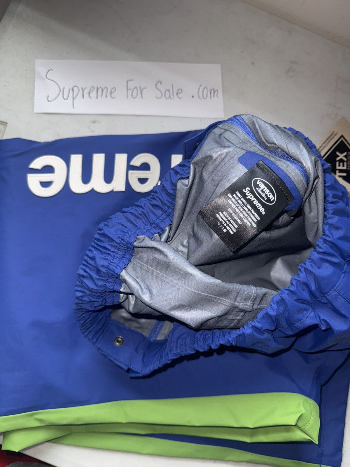 Supreme × Vanson Leathers Supreme Vanson Leathers GORE-TEX Track Pant Size US 30 / EU 46 - 6 Thumbnail