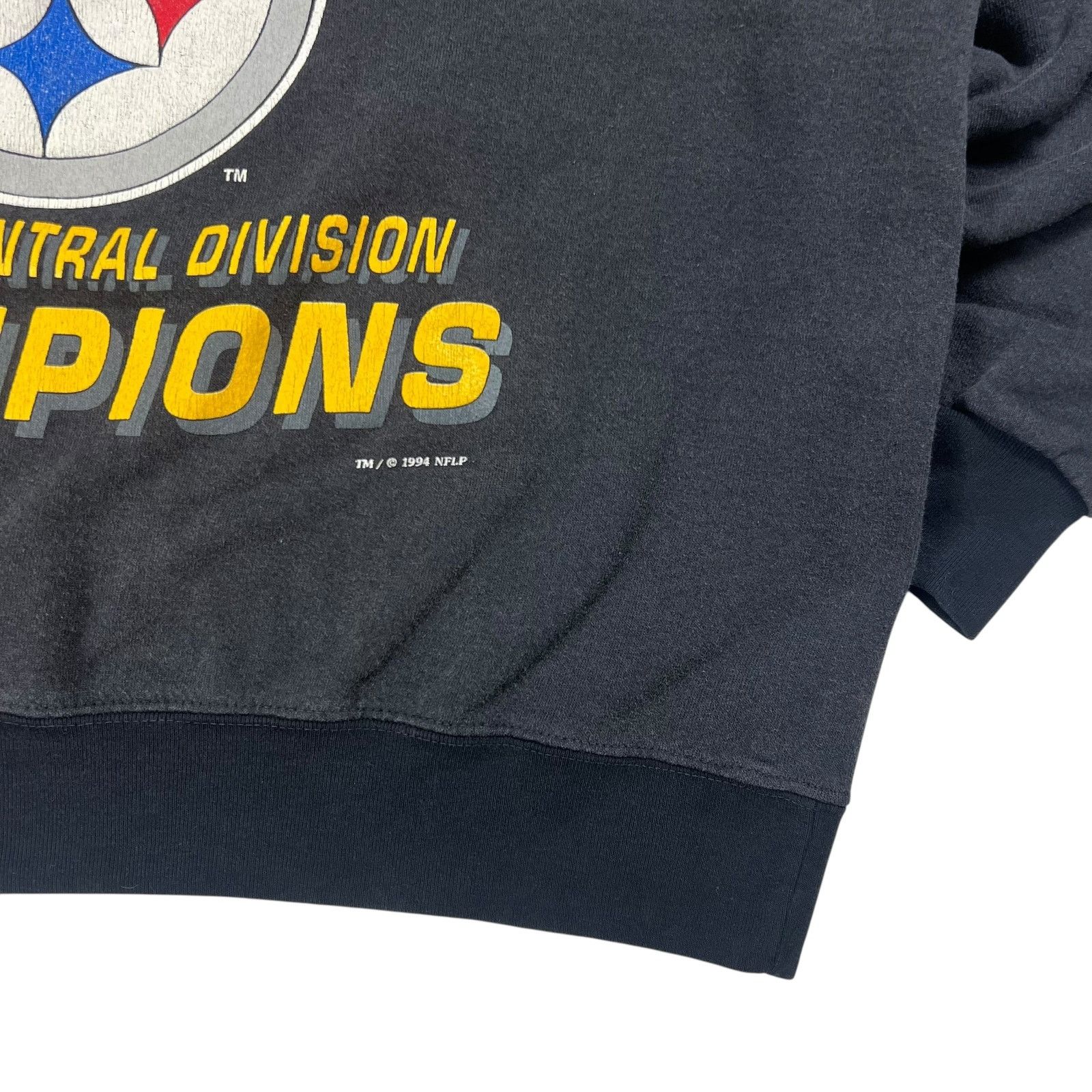 NFL × Nutmeg × Vintage 1994 Nutmeg Pittsburgh Steelers AFC champs faded crewneck Size US XL / EU 56 / 4 - 3 Thumbnail
