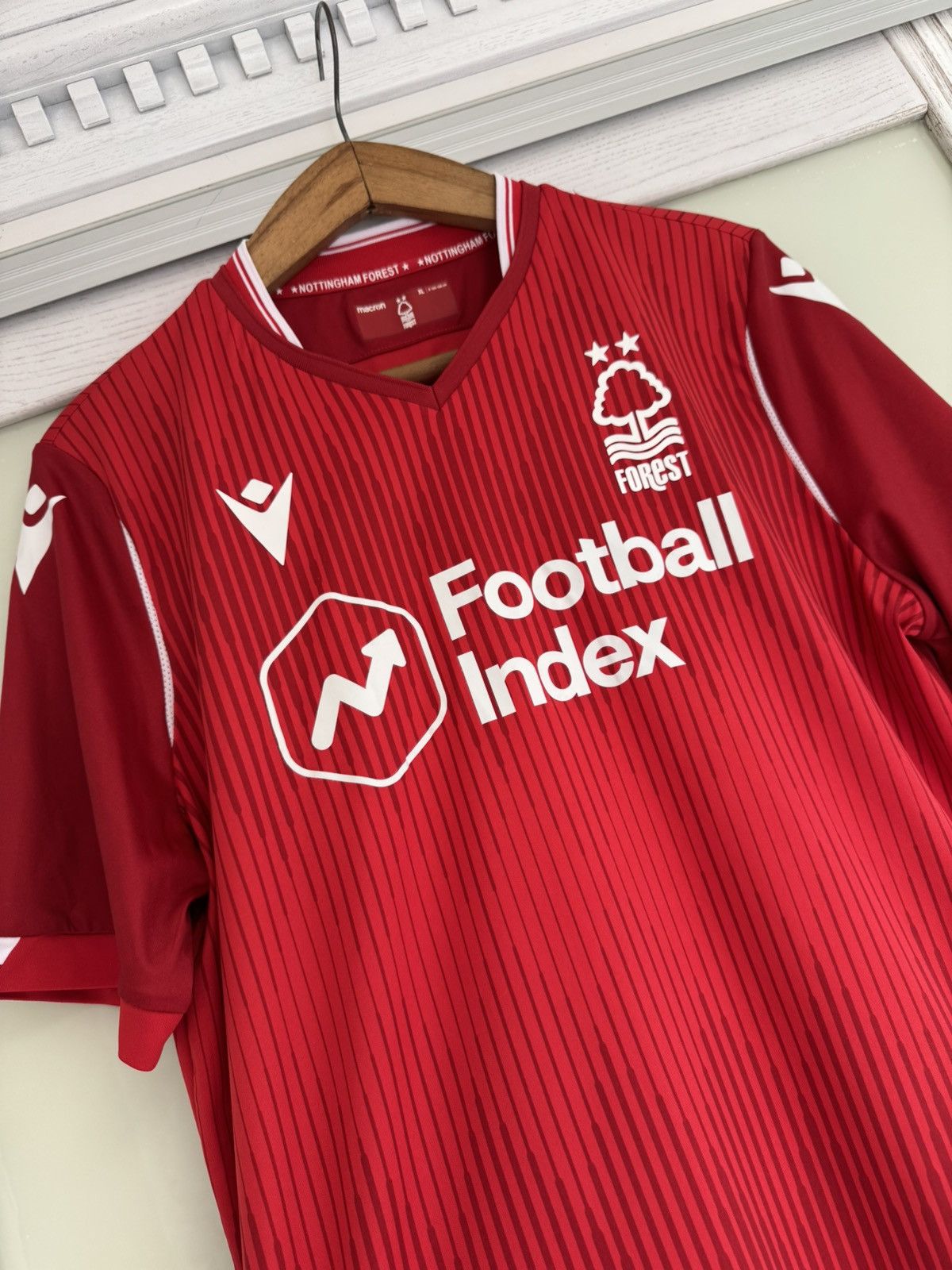 Macron Nottingham Forest 2019-2020 Home Soccer Jersey Football Kit Size US XL / EU 56 / 4 - 5 Thumbnail