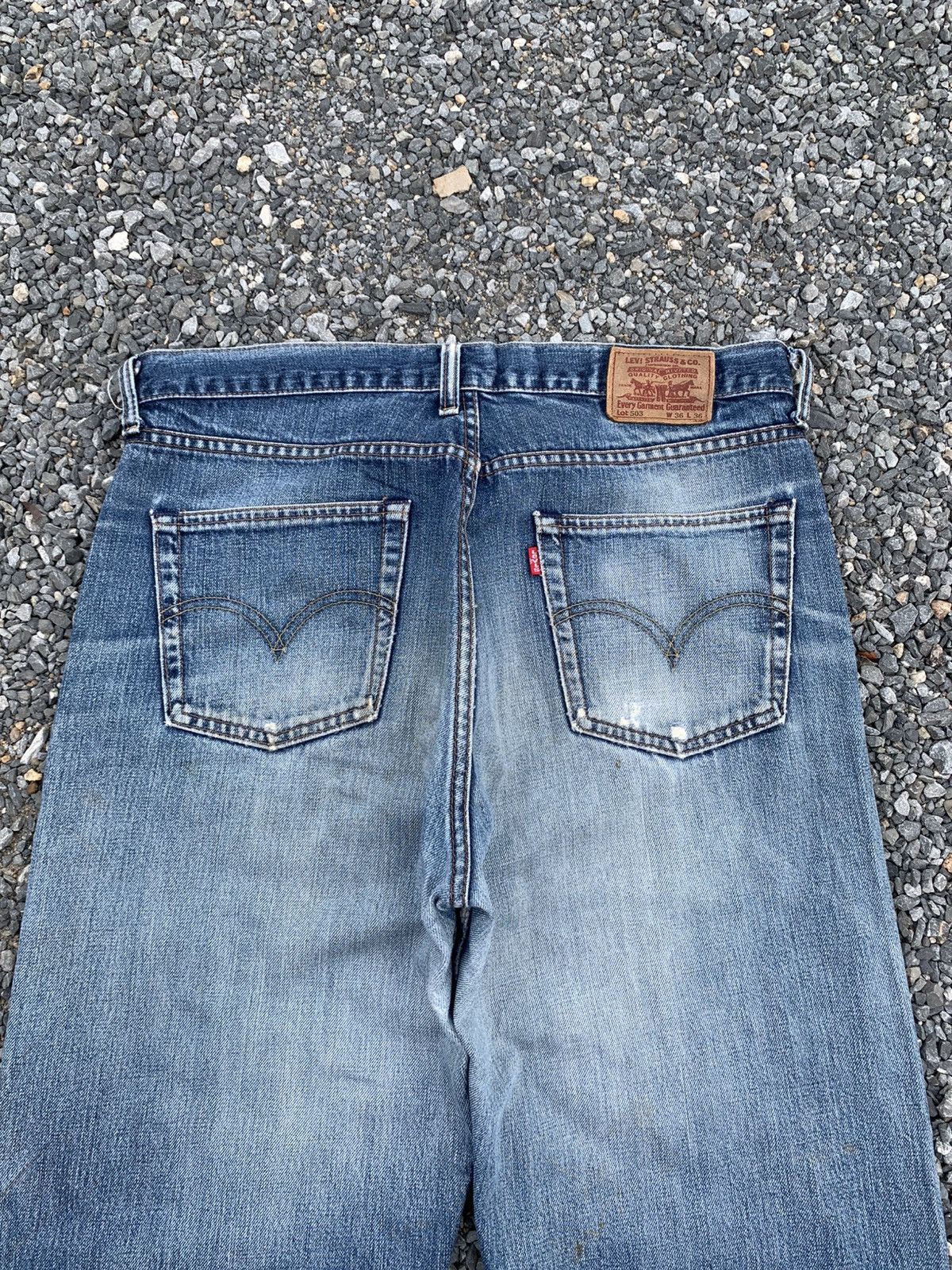Kapital VINTAGE LEVI'S 503 SELVEDGE FADED LOOSE DSITRESSED DENIM Size US 36 / EU 52 - 8 Thumbnail