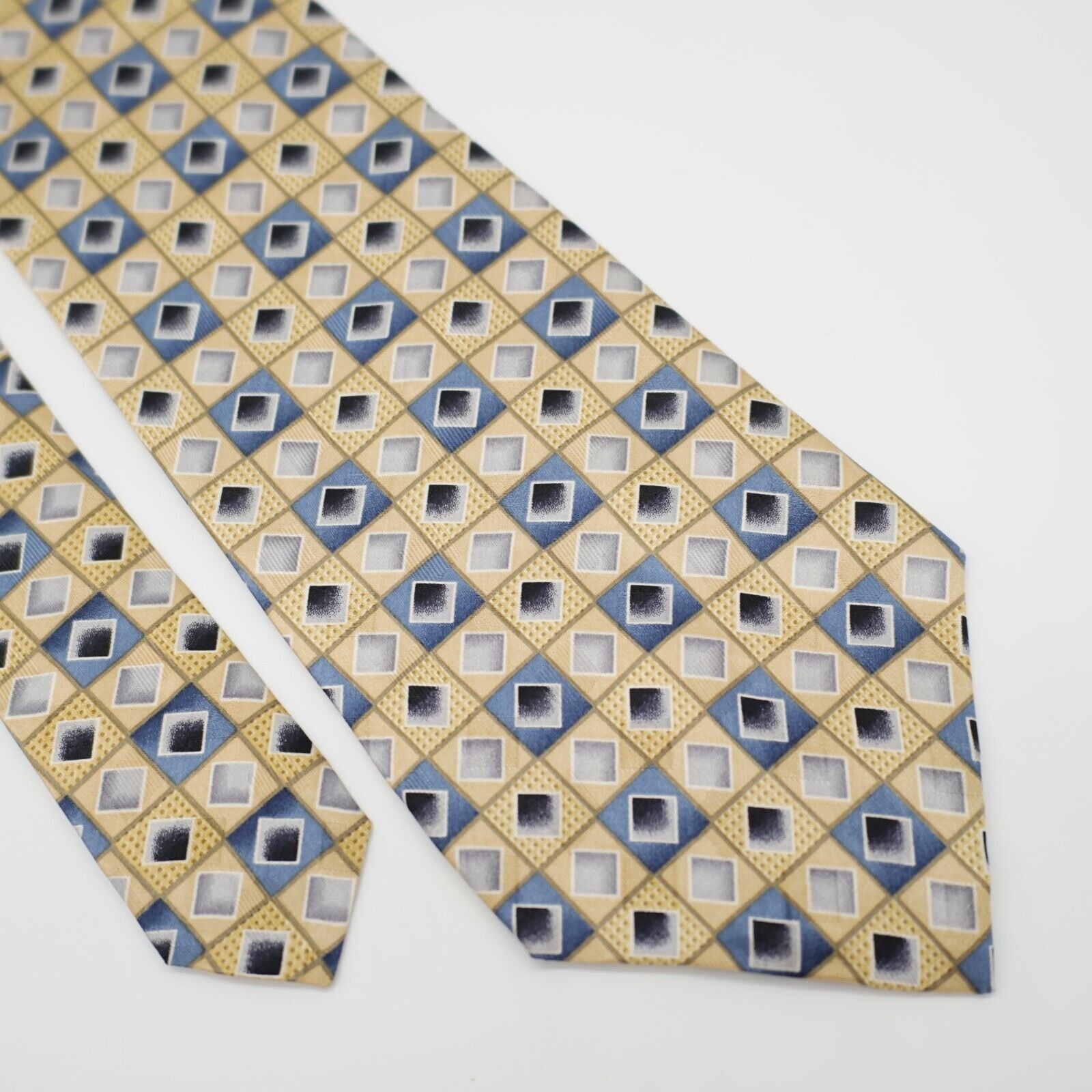 Pierre Cardin Pierre Cardin Yellow Bluish Gray Geometric Jacquard Print Si Size ONE SIZE - 1 Thumbnail